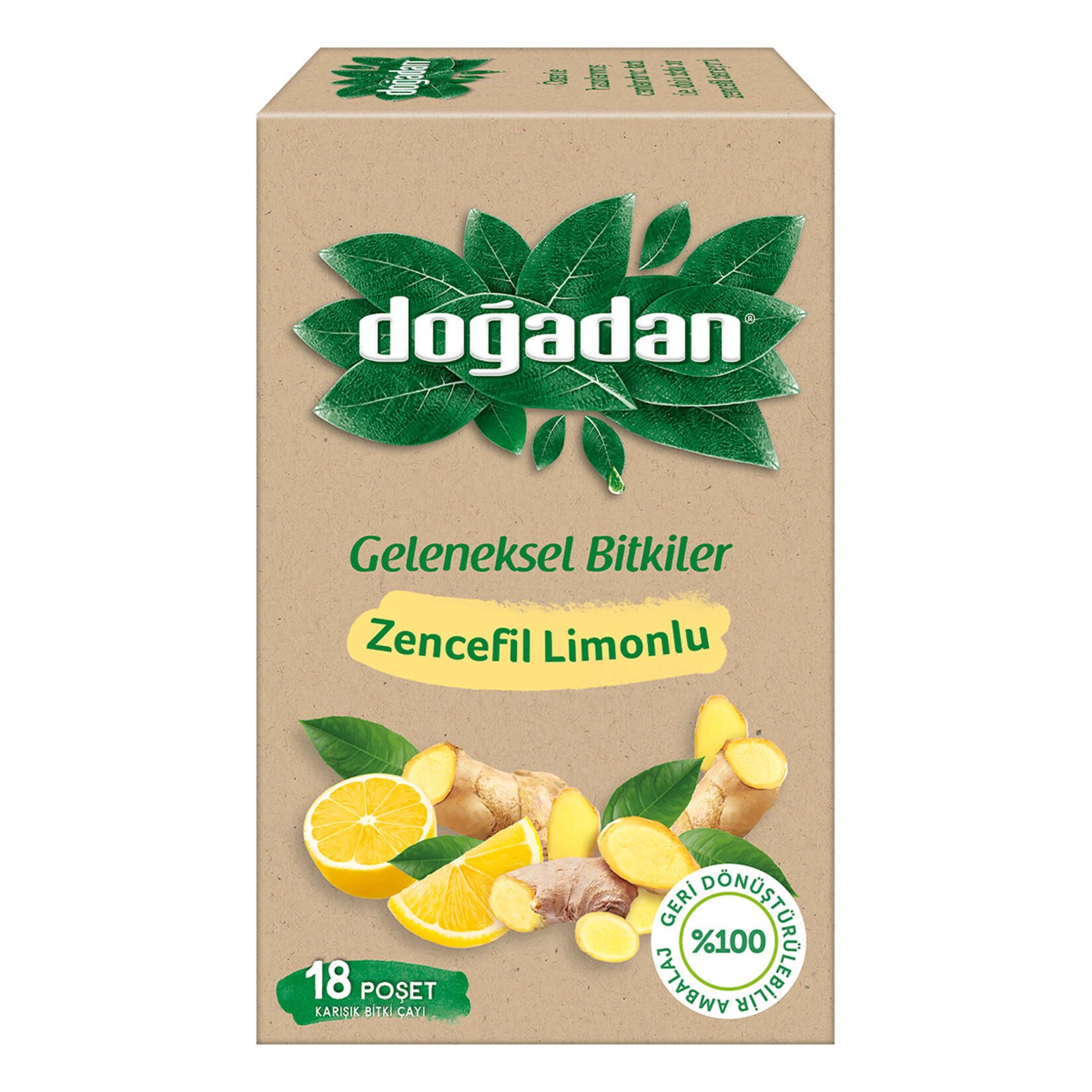 Doğadan Zencefil Limonlu Bitki Çayı 18li 35Gr