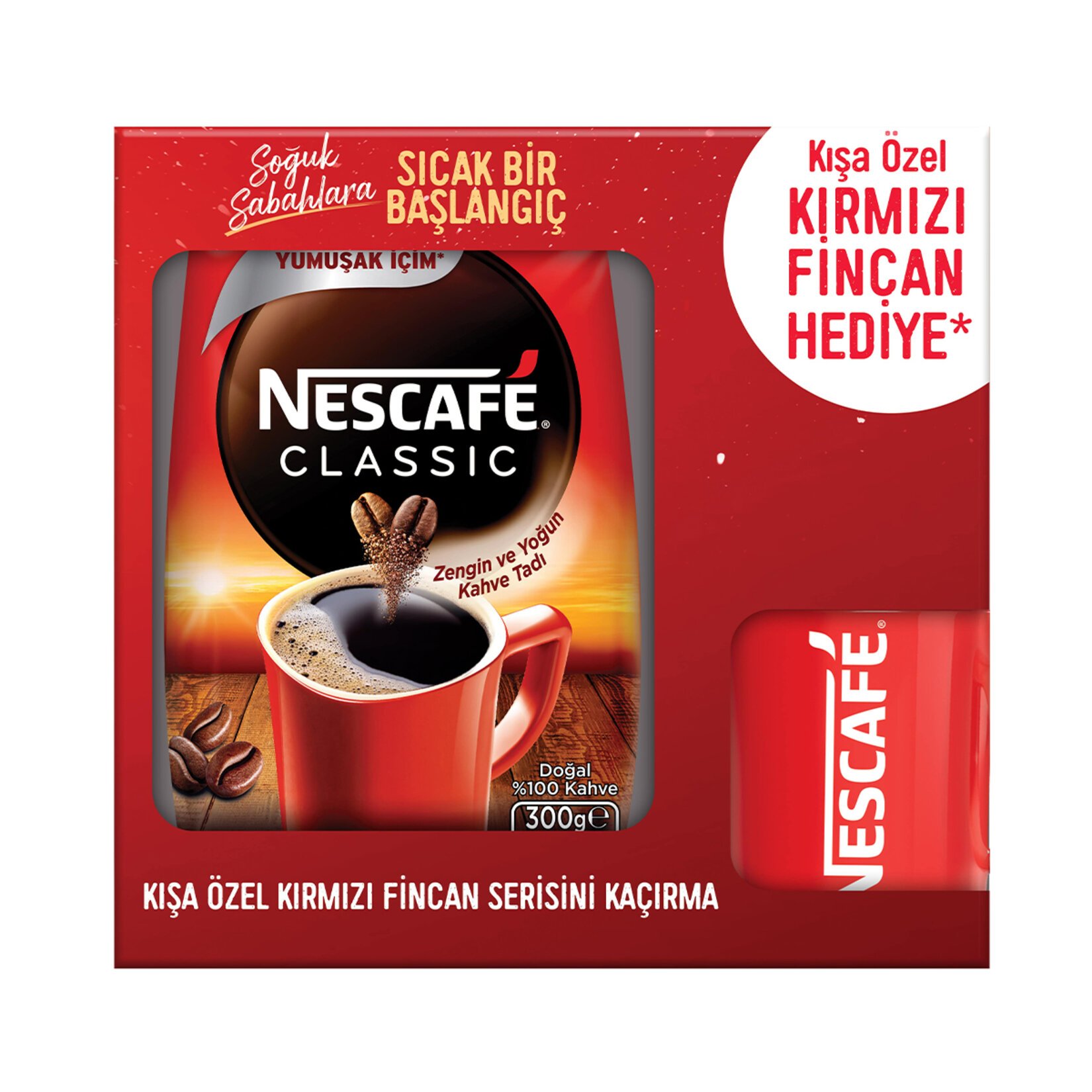 Nescafe Classic Ekopaket 300 Gr (Fincan Hediyeli)