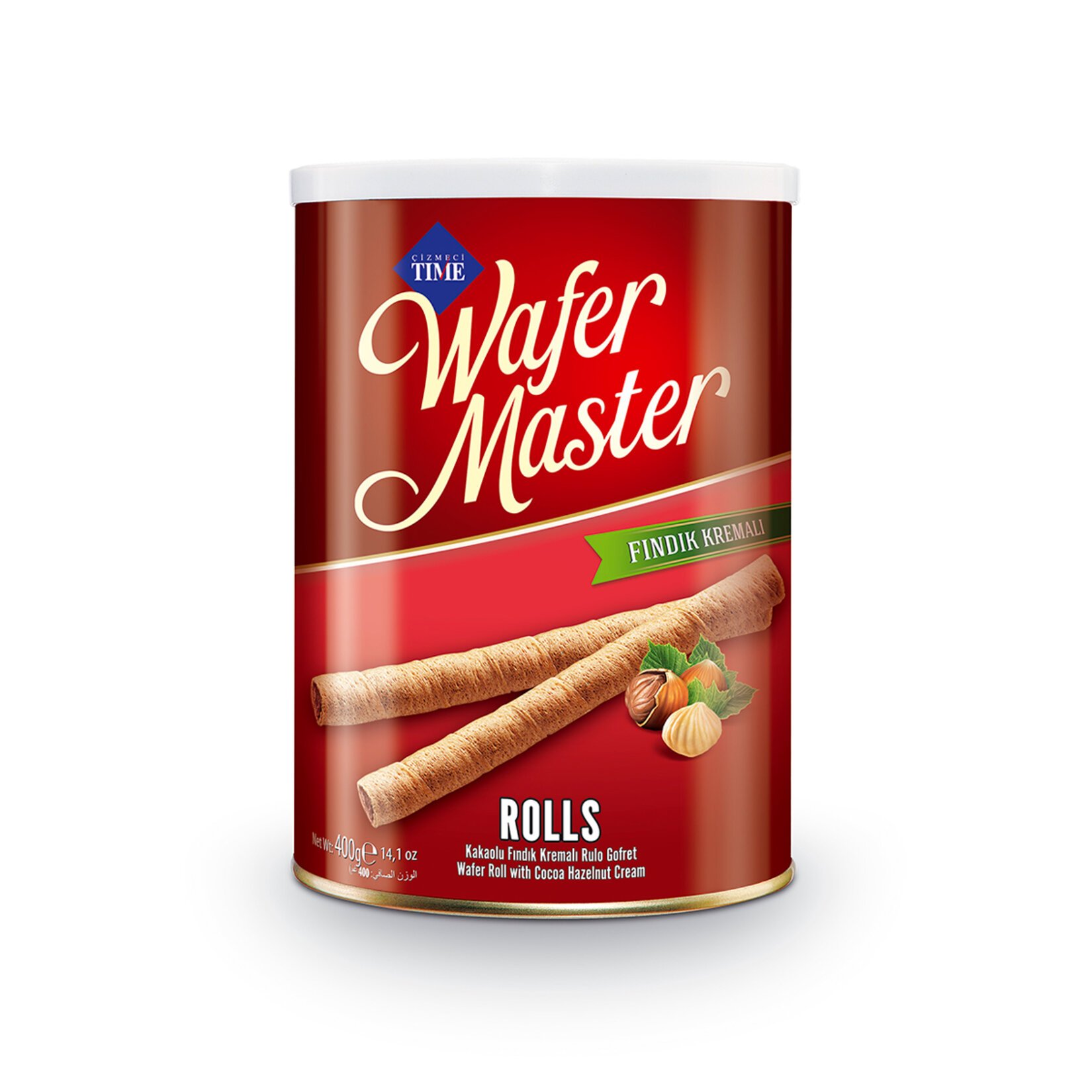 Çizmeci Time Fındıklı Wafer Master Teneke 400 Gr