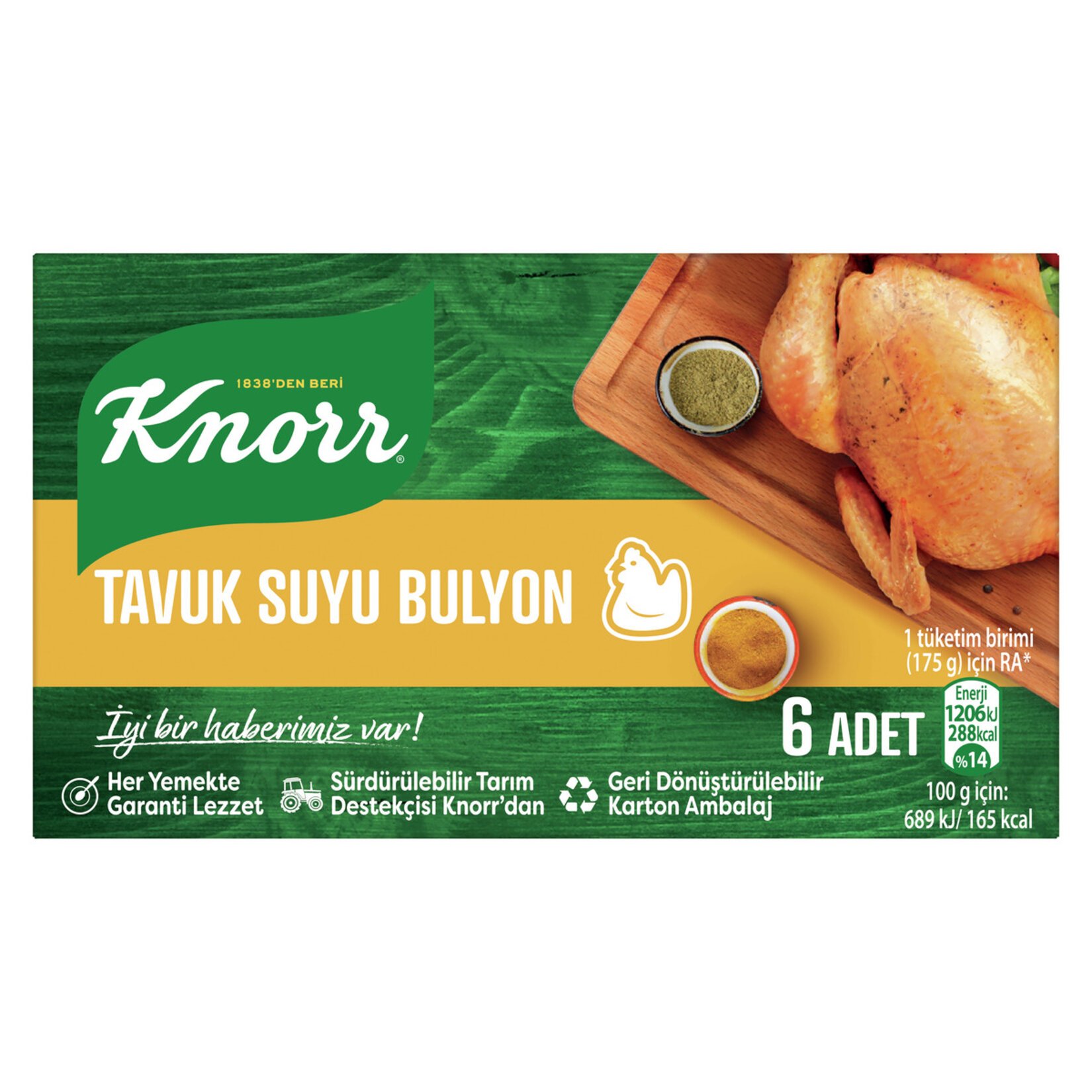 Knorr Tavuk Suyu Bulyon 6lı 60 Gr