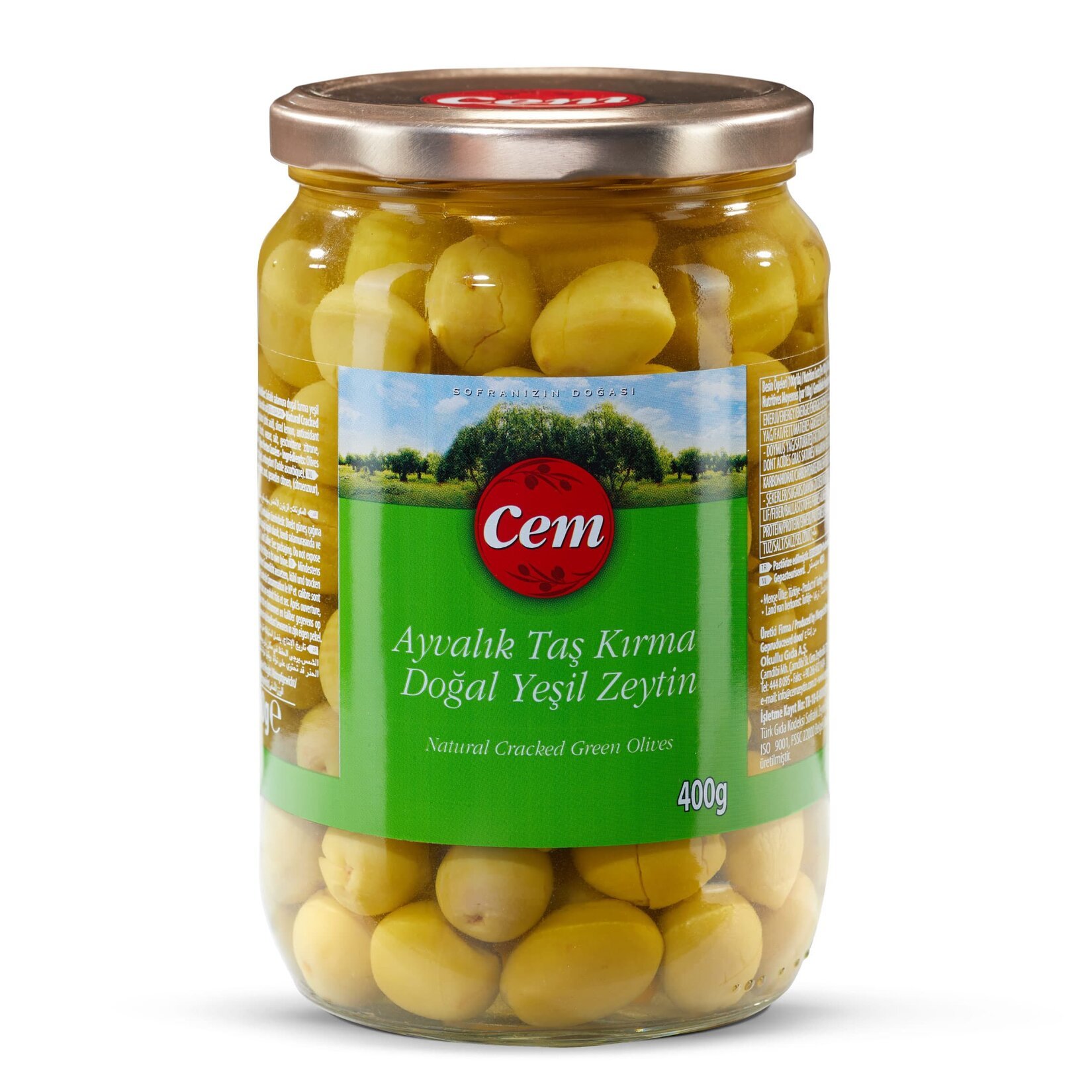 Cem Ayvalık Taş Kırma Zeytin 400G 291-350 Ad/kg