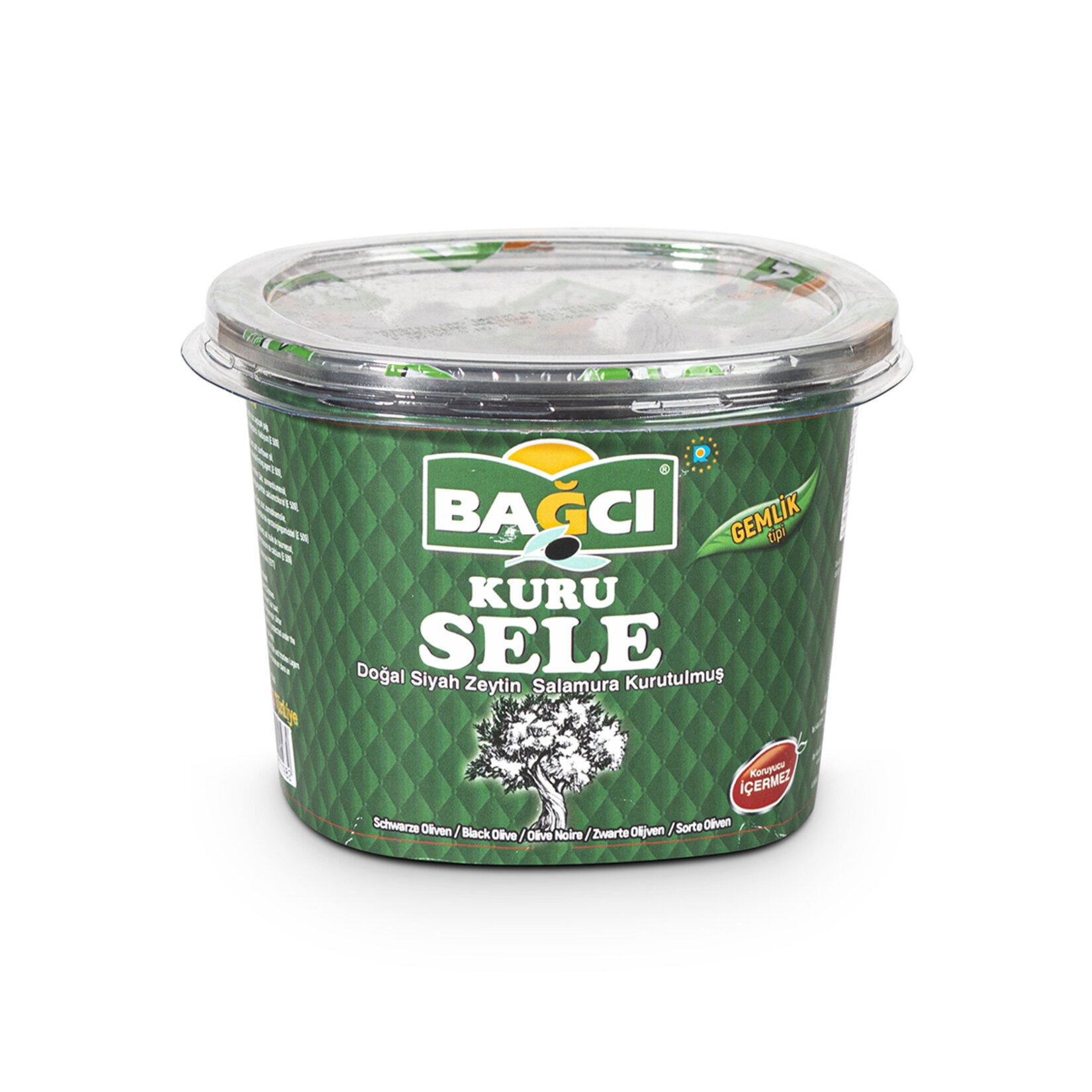 Bağcı Kuru Sele Doğal Siyah Zeytin Salamura 400 G