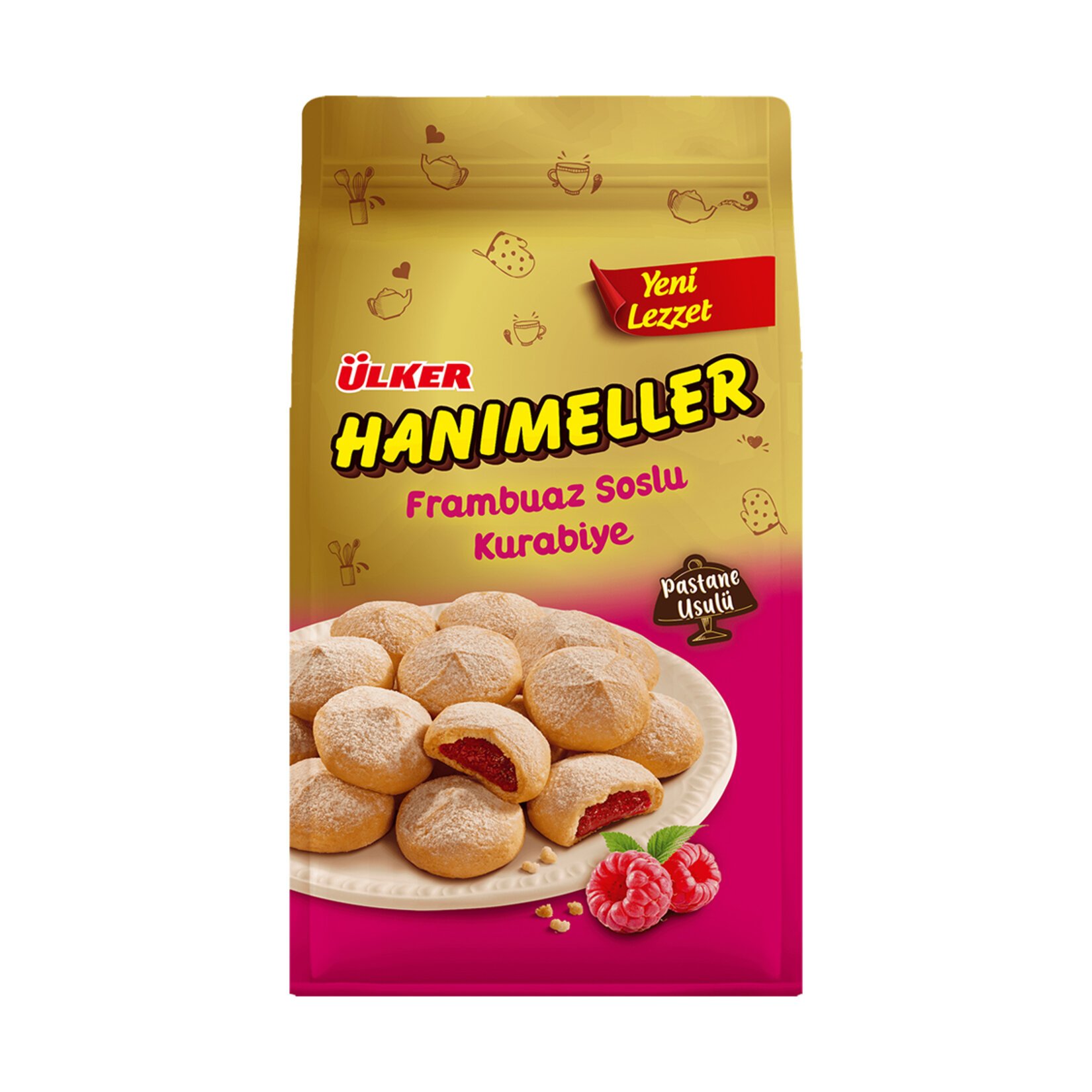 Ülker Hanımeller Frambuaz Soslu Kurabiye 150Gr