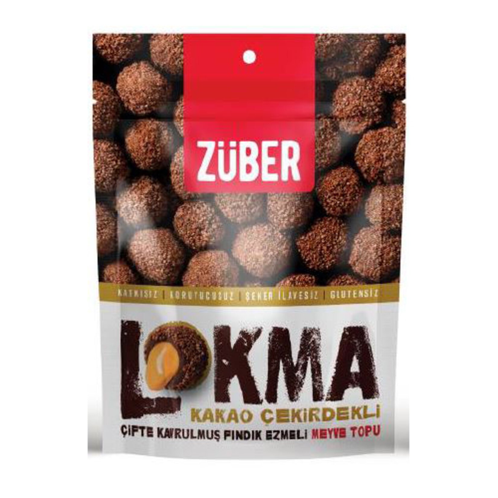 Züber Lokma Kakao Çekirdekli Çifte Kavrulmuş Fındık Ezme 96Gr