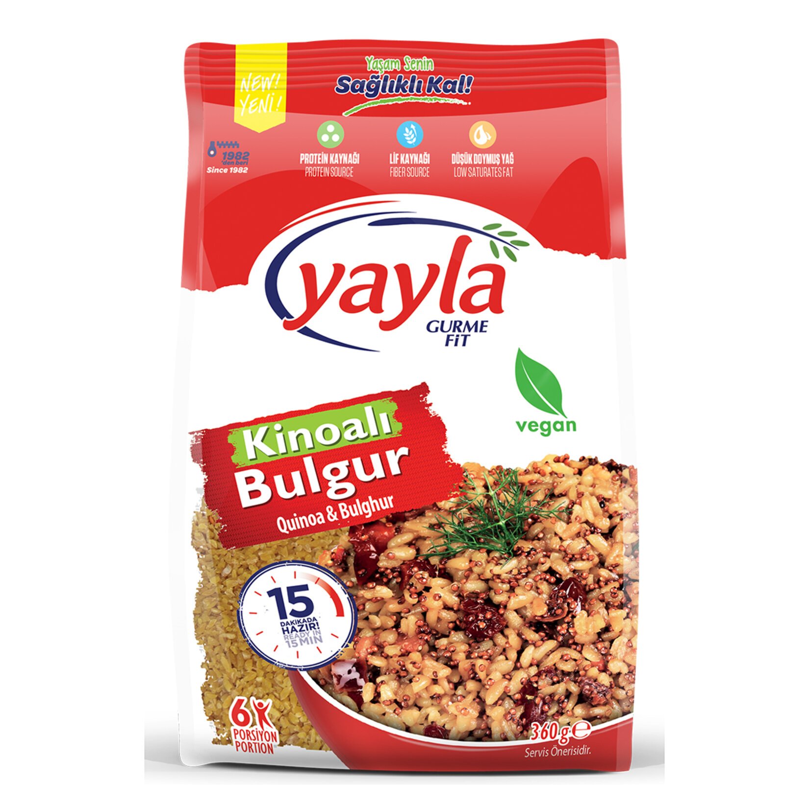 Yayla Gurme Fit Kırmızı Kinoalı Bulgur 360 Gr