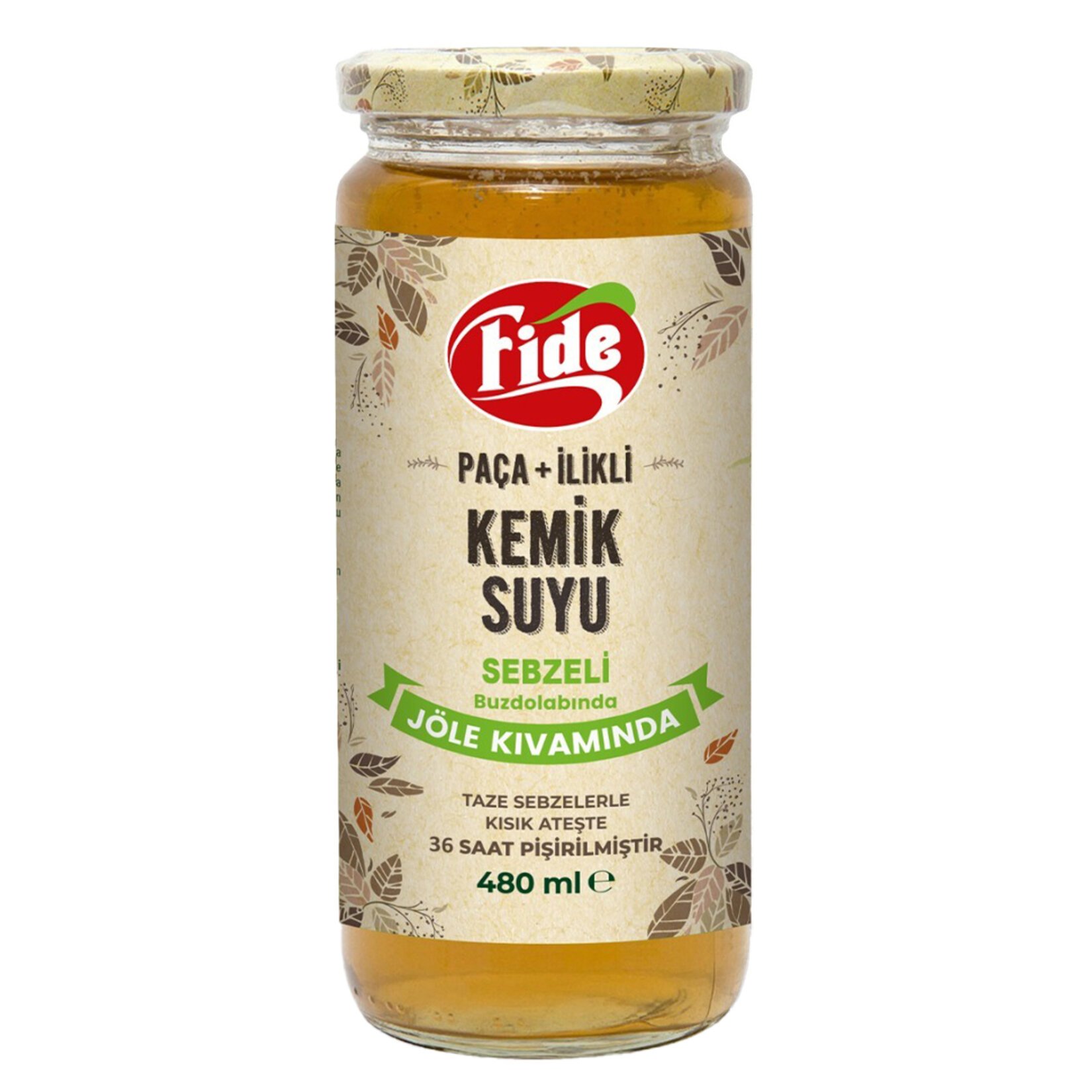 Fide Paça + İlikli Kemik Suyu Jöle Kıvamında Sebze.480 Ml