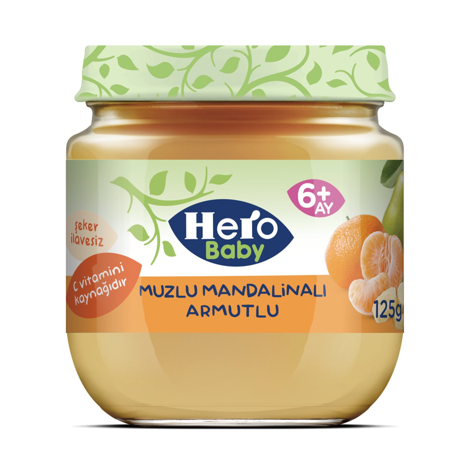 Hero Baby Muz Mandalina Armut Püreli Kavanoz Mama 125 Gr