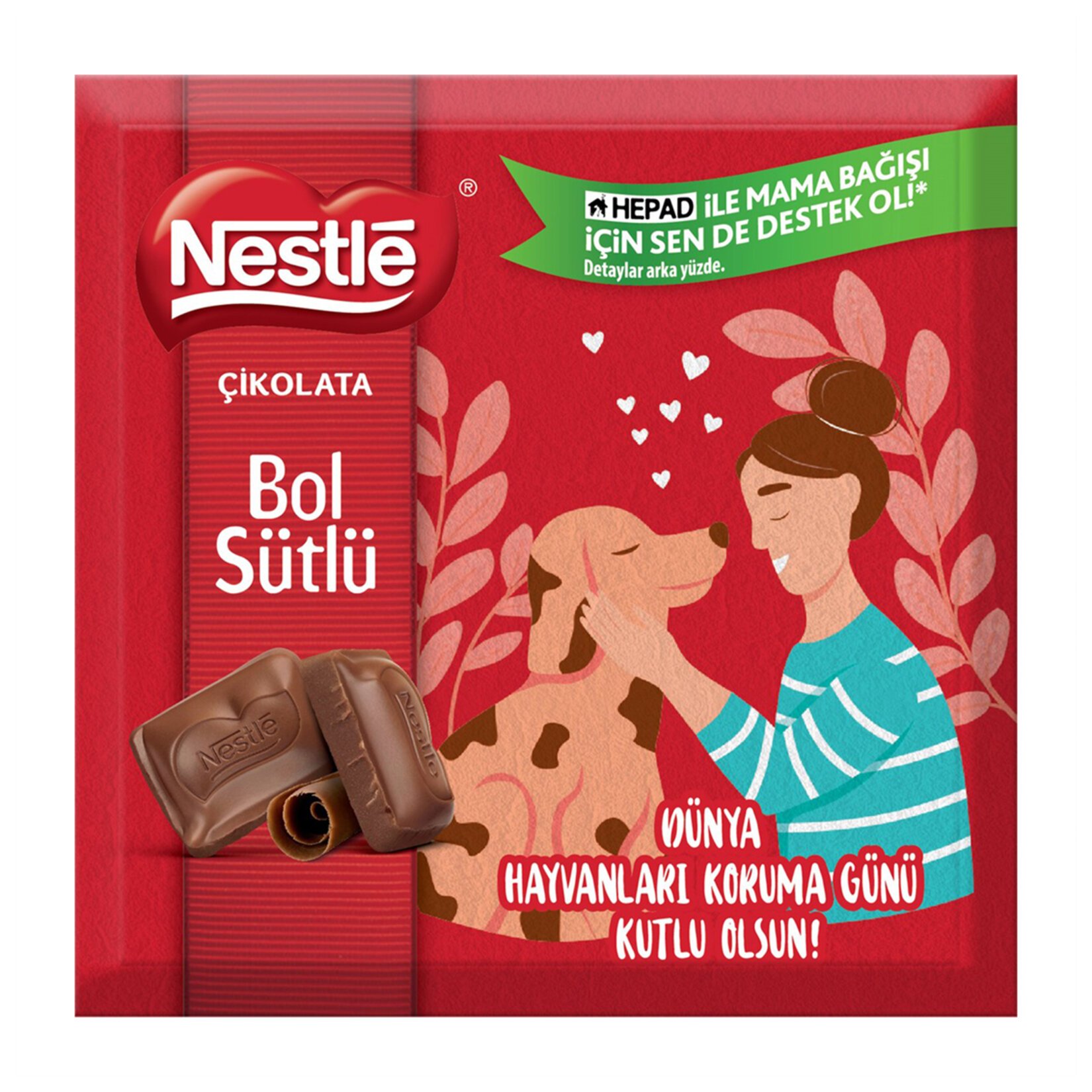 Nestlé Bol Sütlü Kare Çikolata 60gr