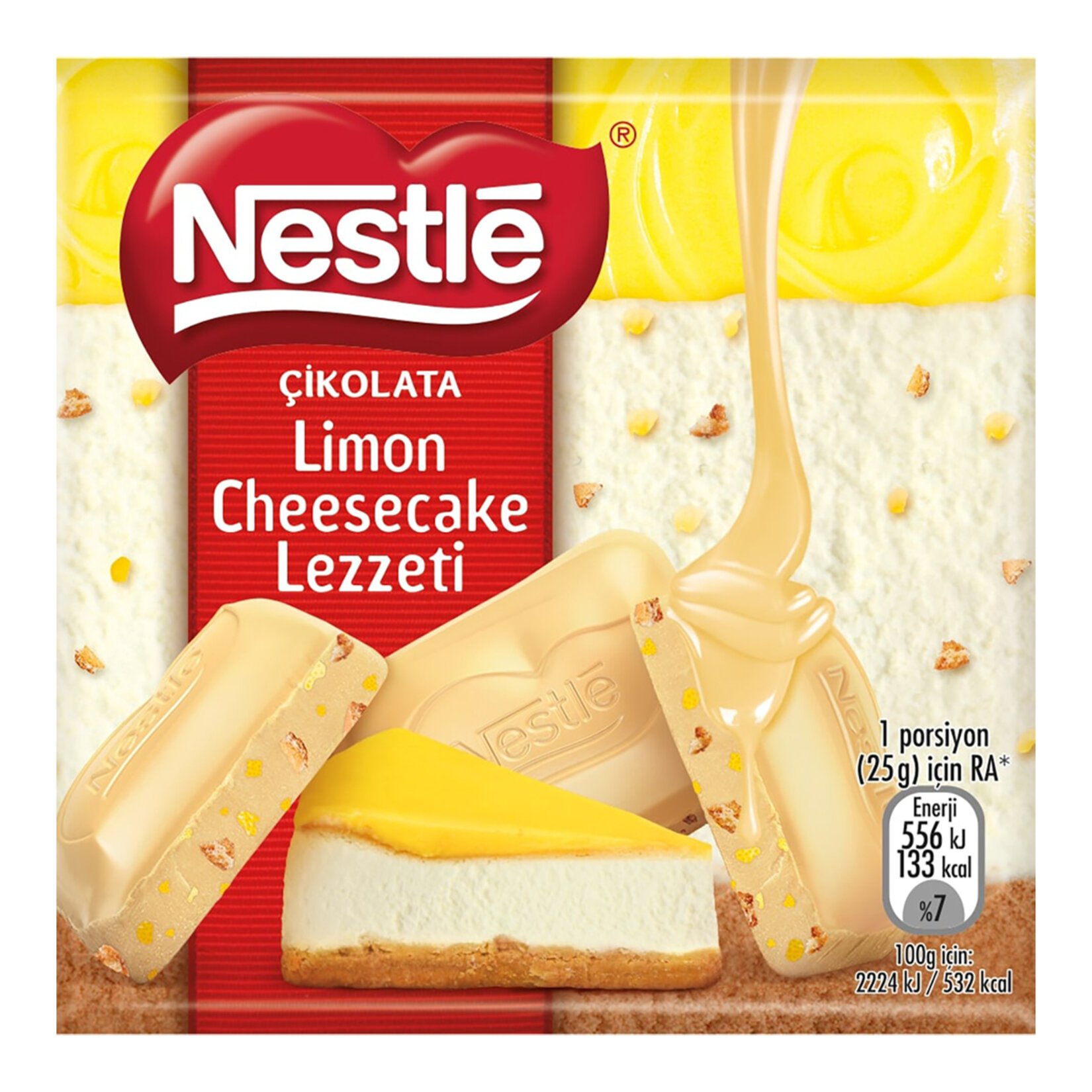 Nestle Limon Cheesecake Aromalı Beyaz Çikolata 60Gr