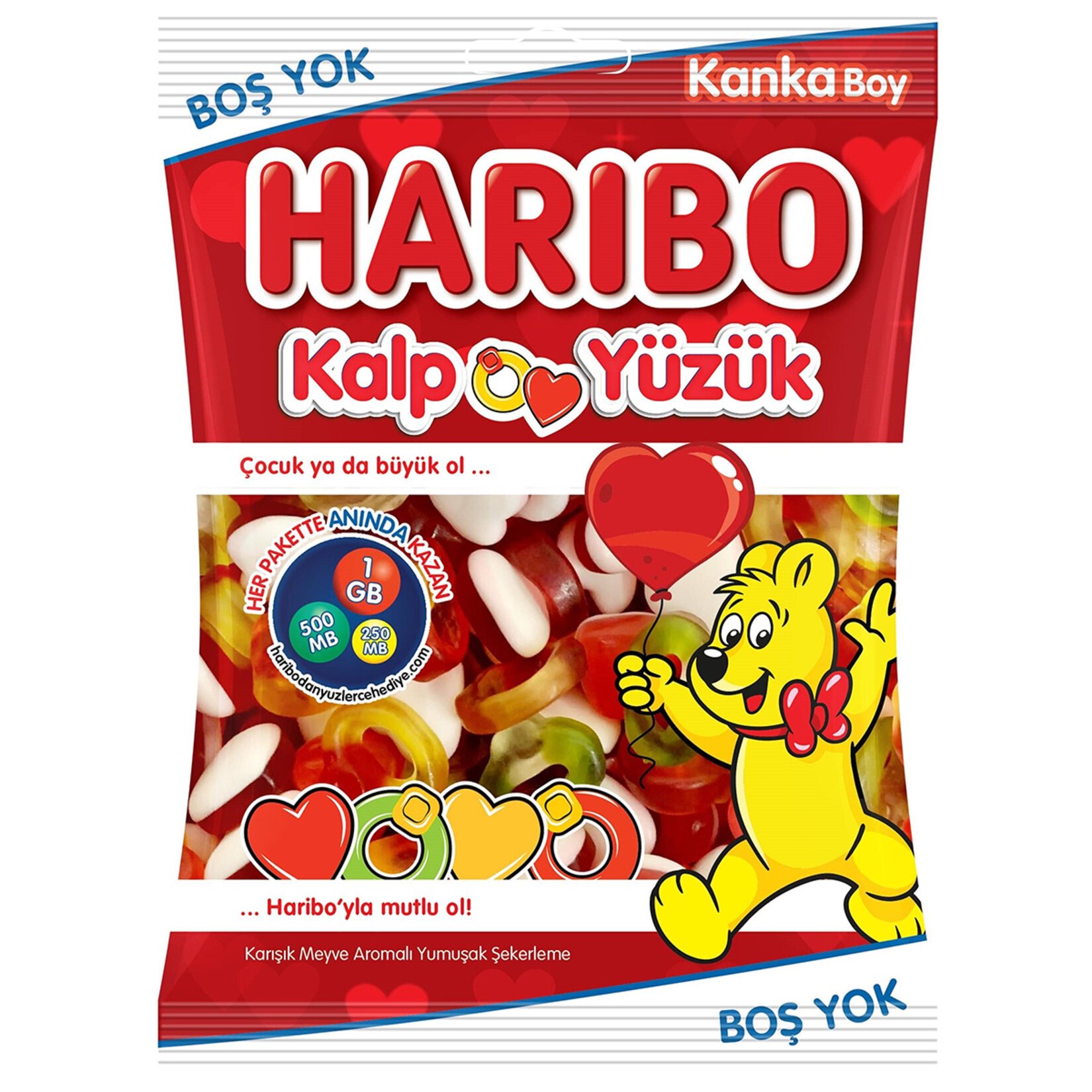 Haribo Yüzük Kalp Pro 80 Gr