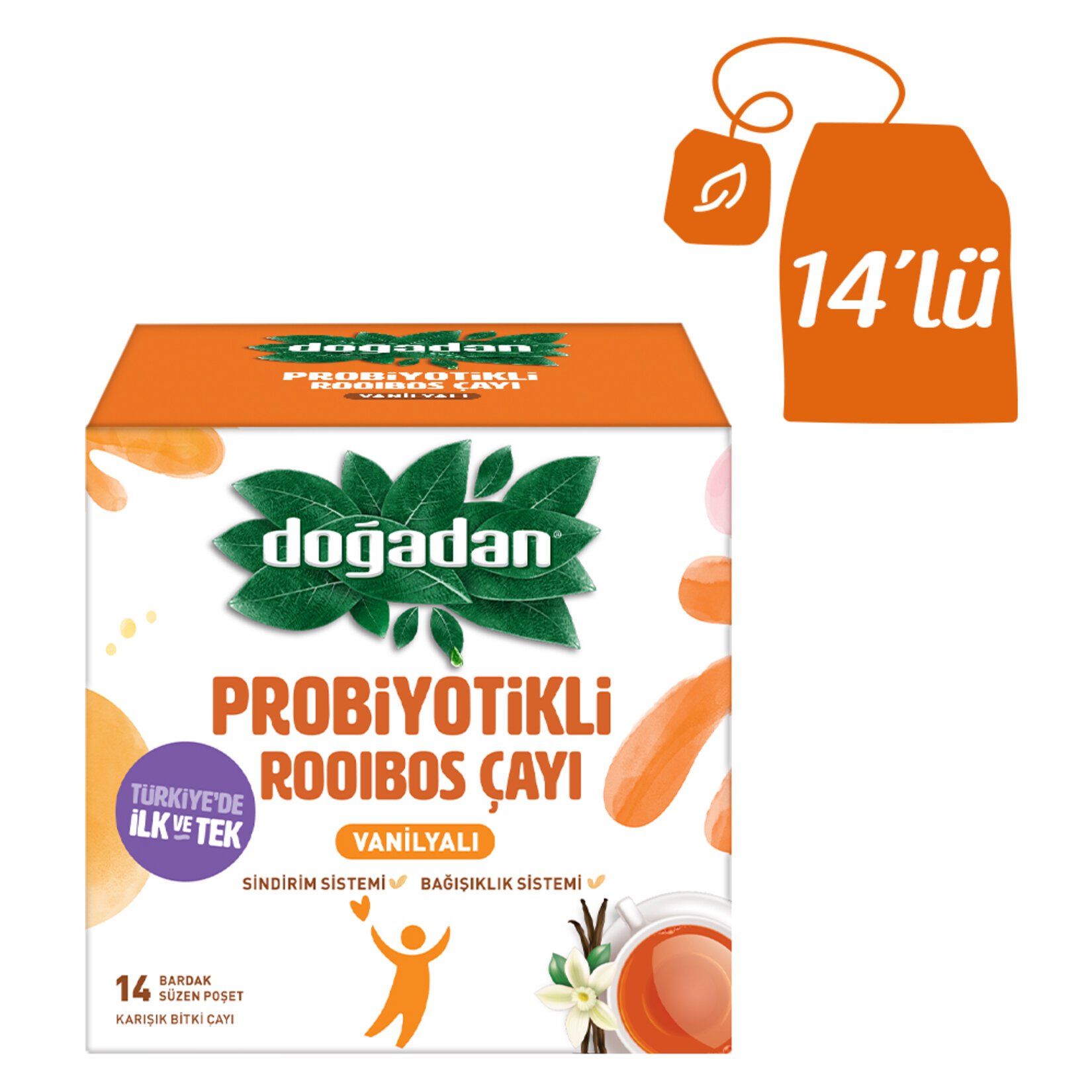 Doğadan Probiyotikli Rooibos Çay 14lü 26,6 Gr