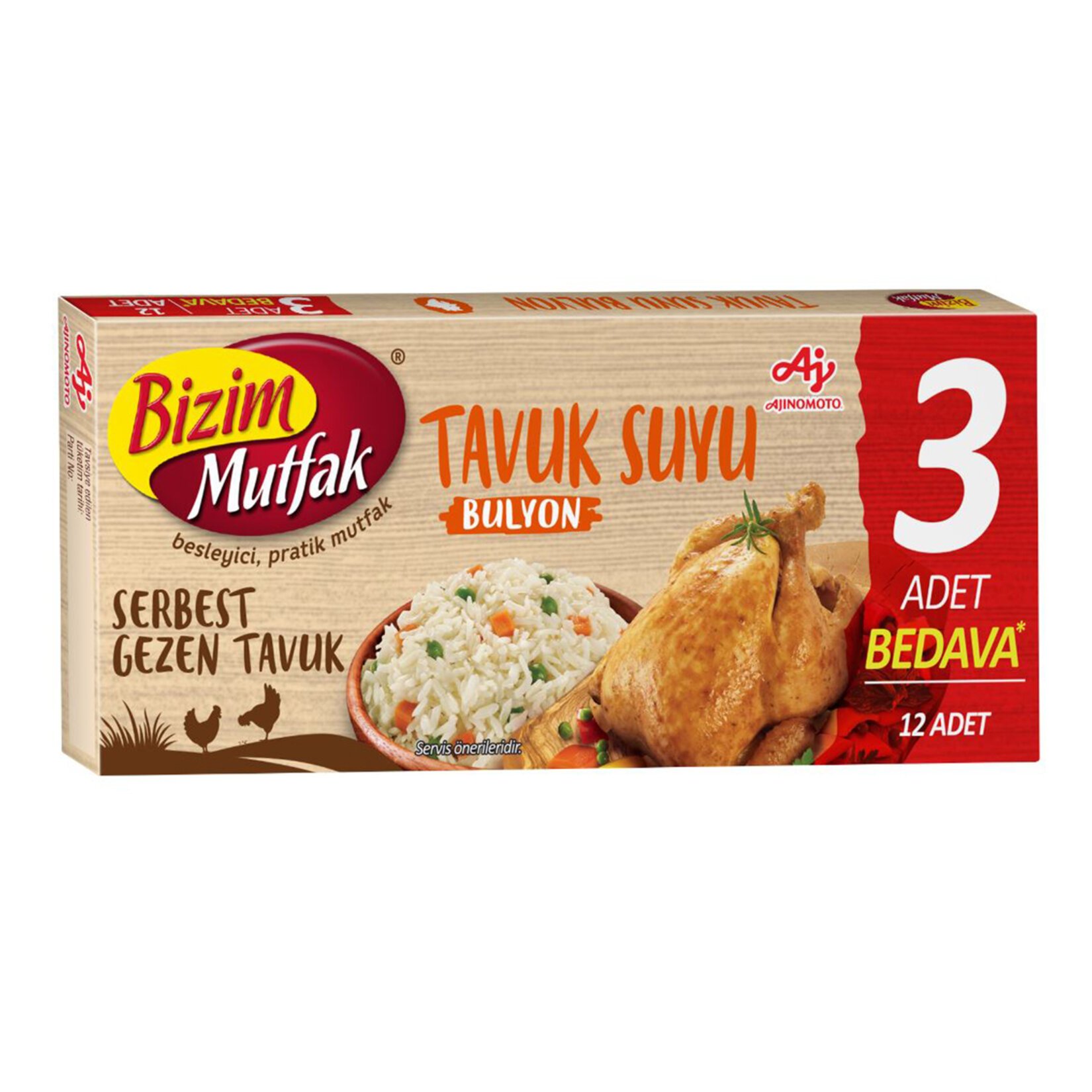 Bizim Mutfak Serbest Gezen Tavuk Bulyon 12X10 Gr