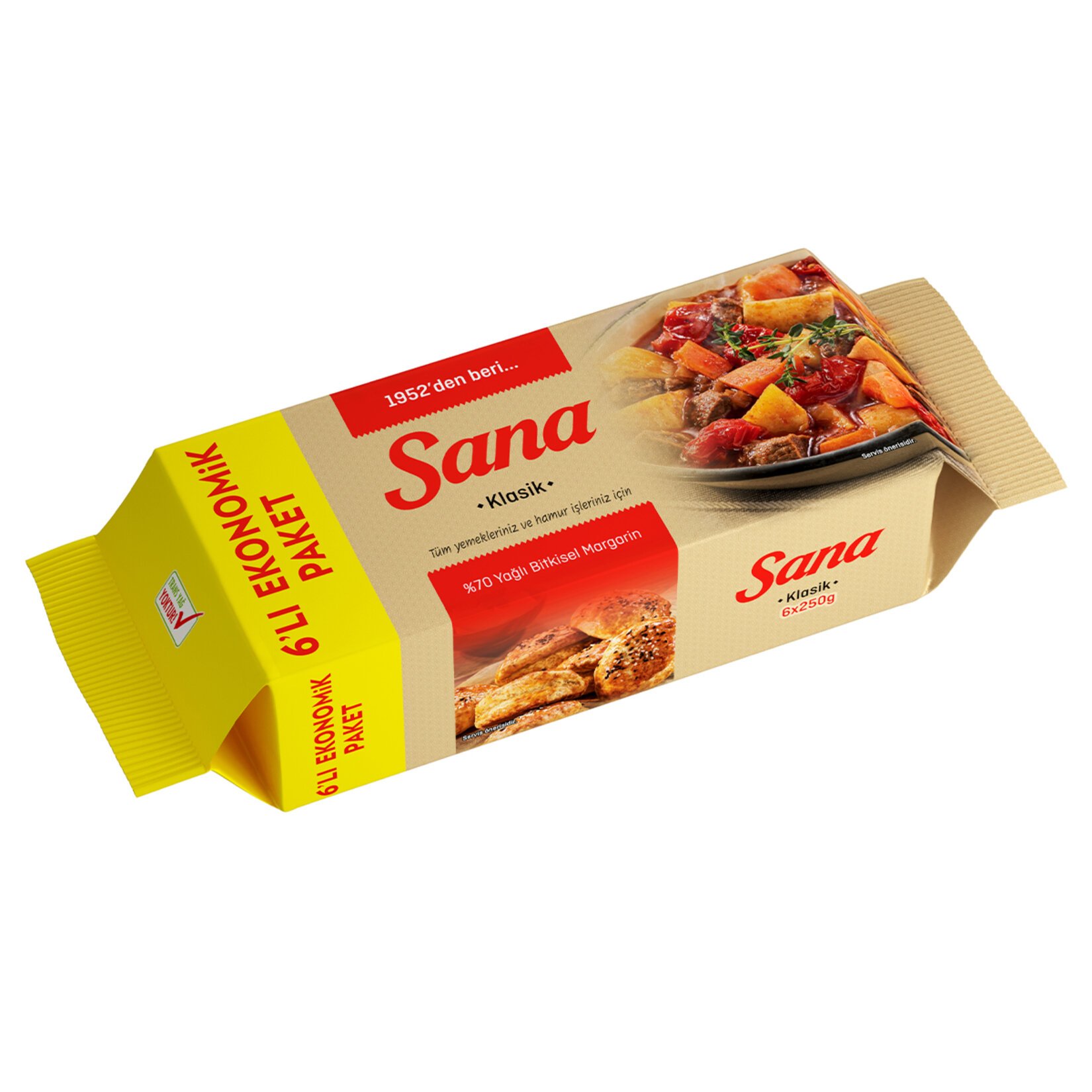 Sana Paket Margarin Klasik 6X250 G