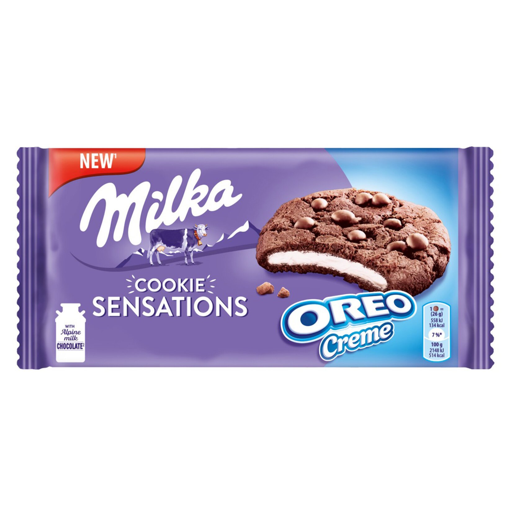 Milka Cookie Sensations Oreolu Bisküvi 156Gr