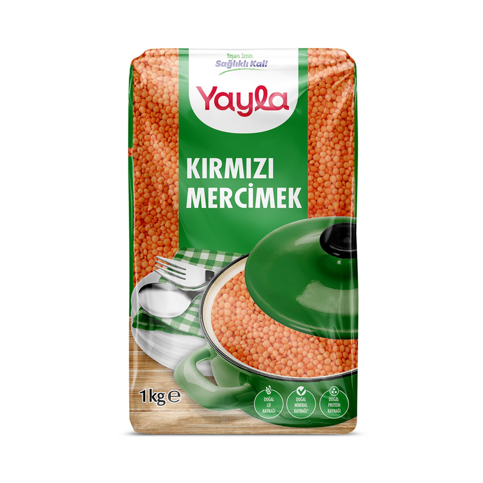 Yayla Kırmızı Mercimek 1 Kg