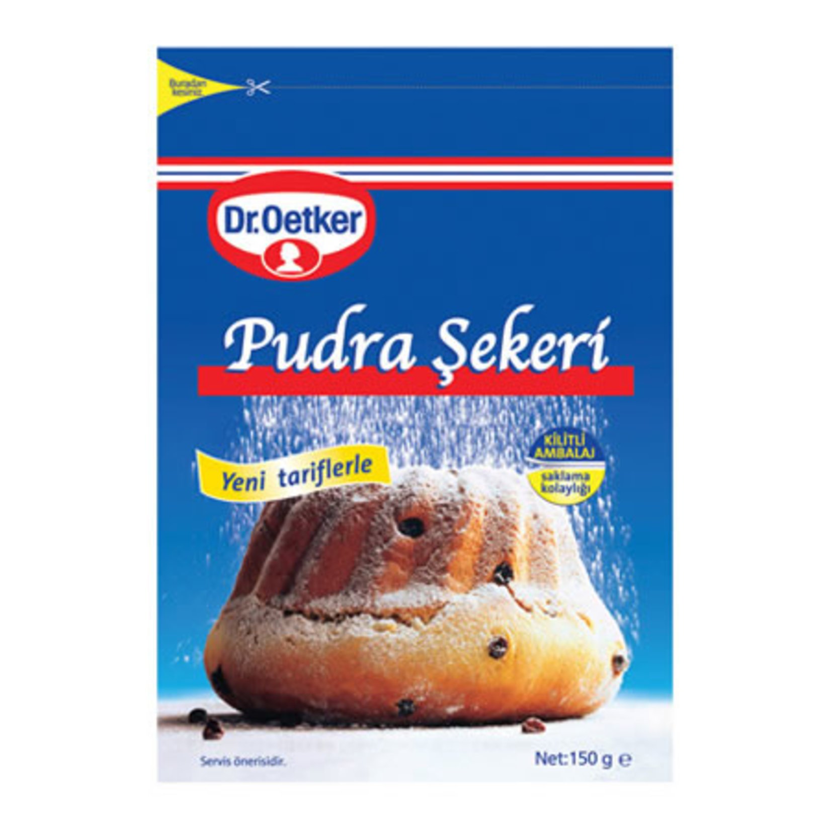 Dr.Oetker Pudra Şekeri Kilitli Ambalaj 150 Gr