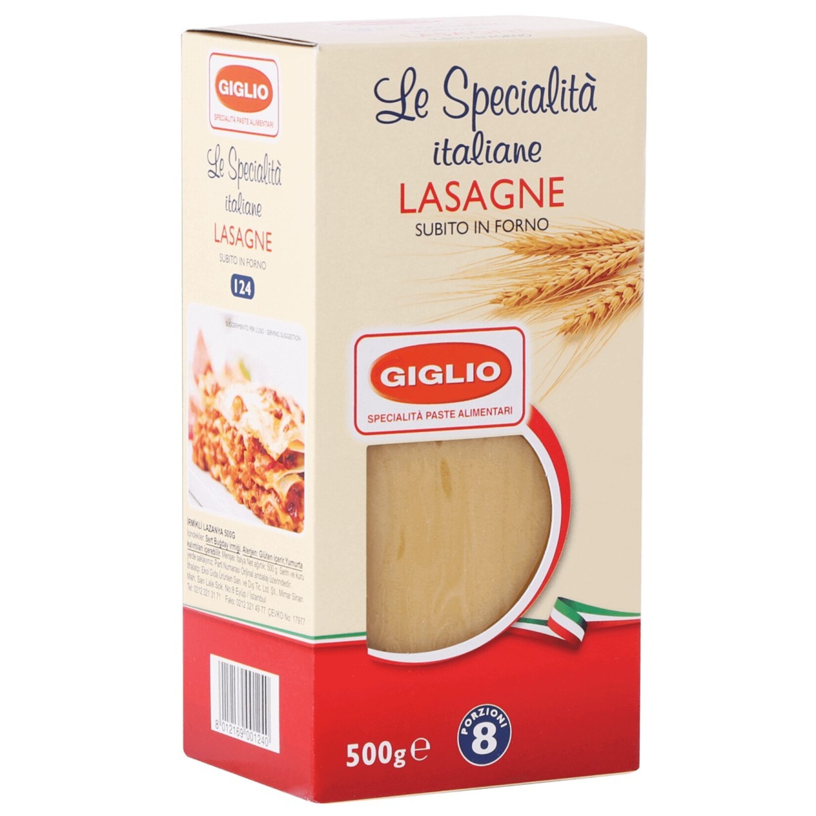 Giglio Lazanya 500 Gr