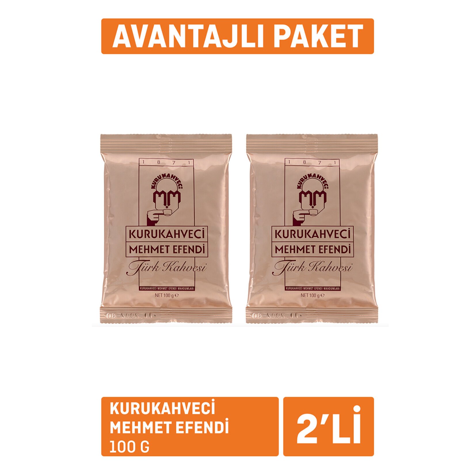 Kurukahveci Mehmet Efendi 100 Gr 2li