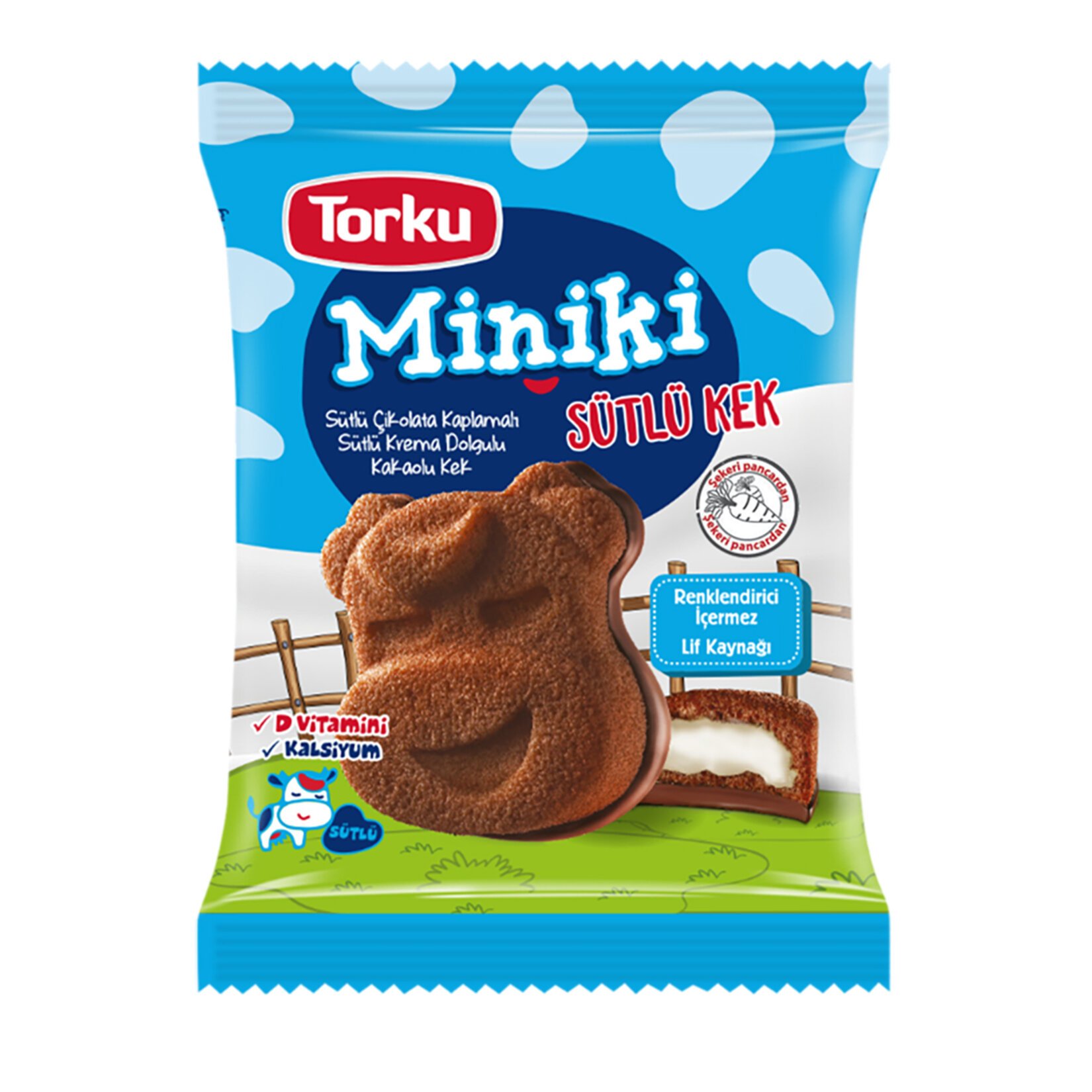 Torku Miniki Sütlü Dolgulu Kek 40 Gr