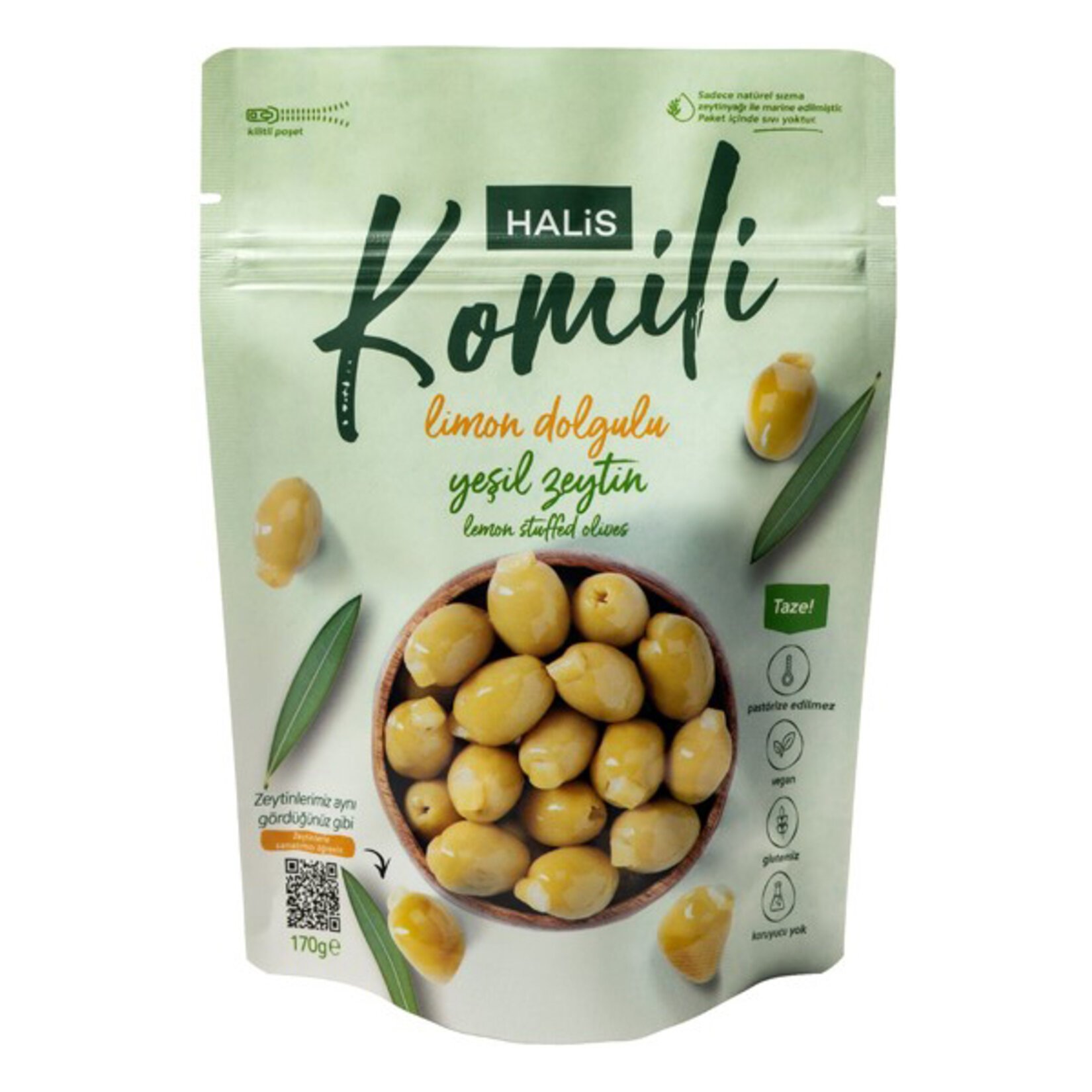 Komili Limon Dolgulu Yeşil Zeytin 170 G