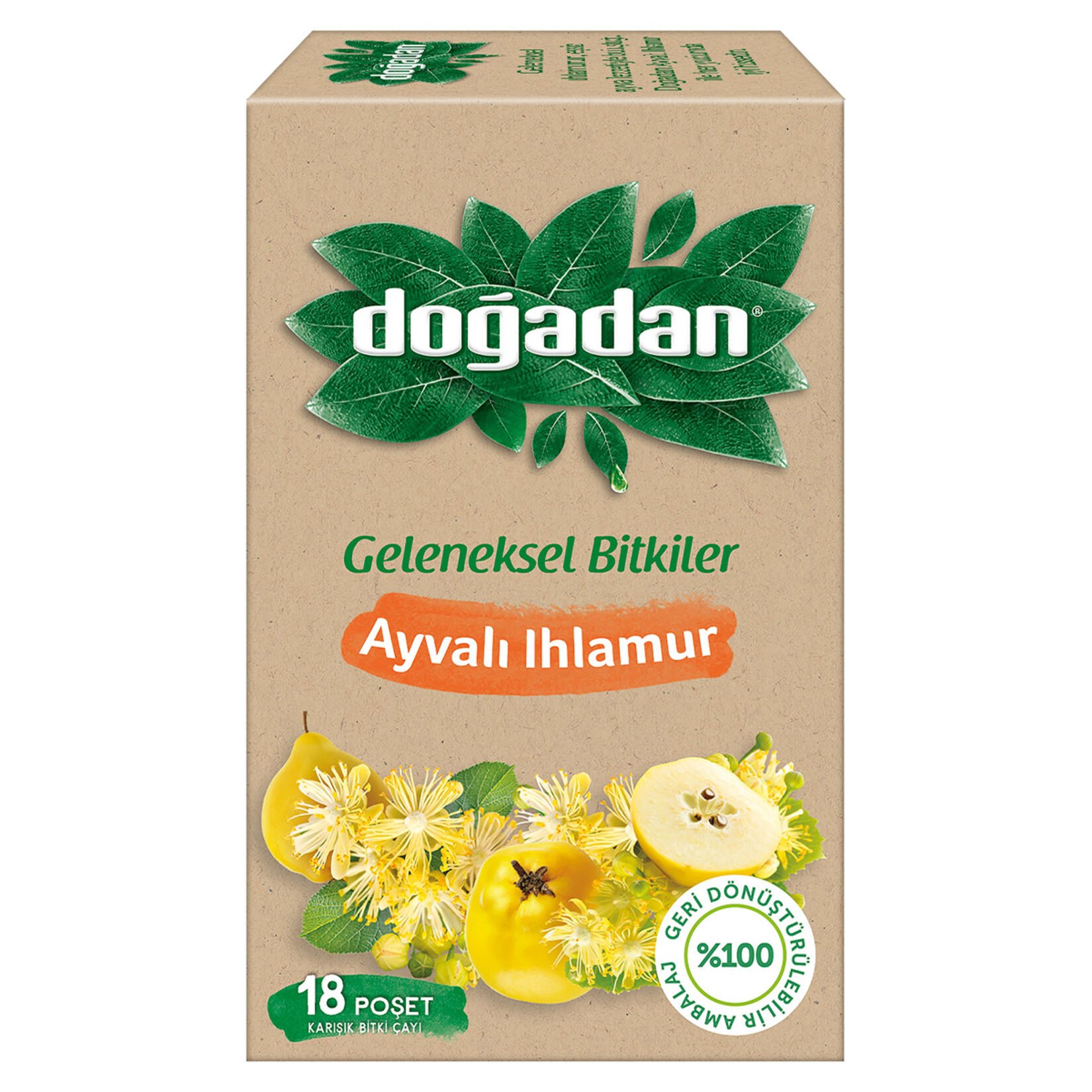 Doğadan Ayvalı Ihlamur Çayı 18li 29 Gr