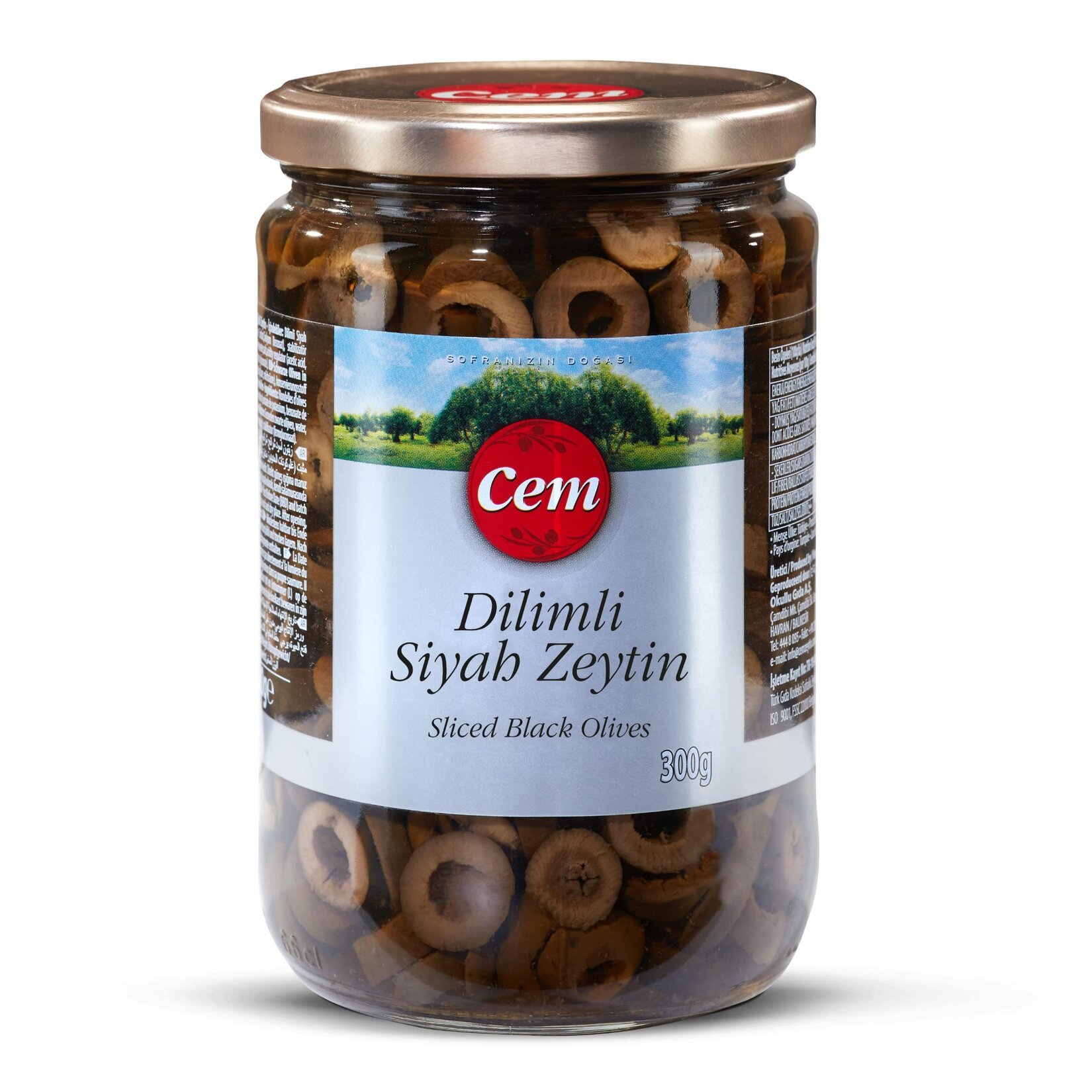 Cem Dilimli Kavanoz Siyah Zeytin 300 G