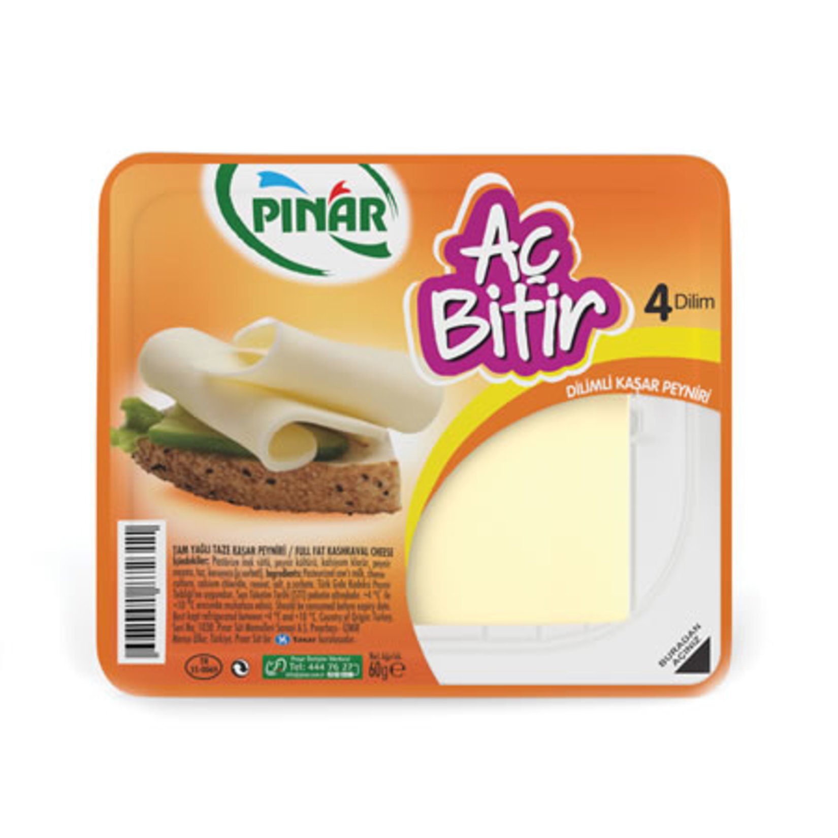 Pınar Aç Bitir Dilimli Peyniri 60 G