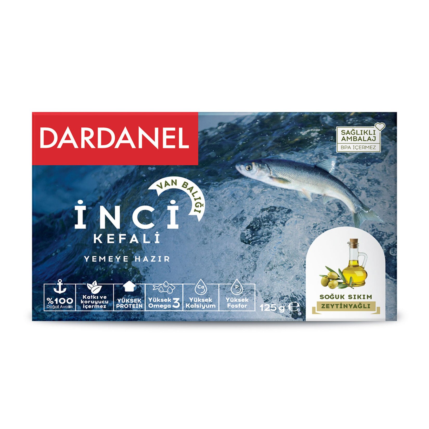 Dardanel Zeytinyağlı İnci Kefali 125 G