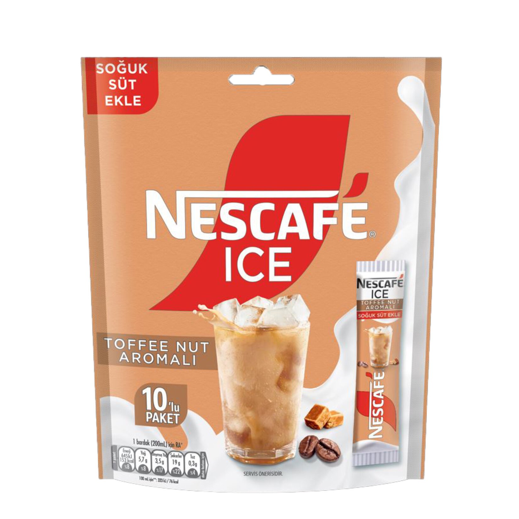 Nescafe Ice Toffee Nut Aromalı 10*10.5 Gr Paket