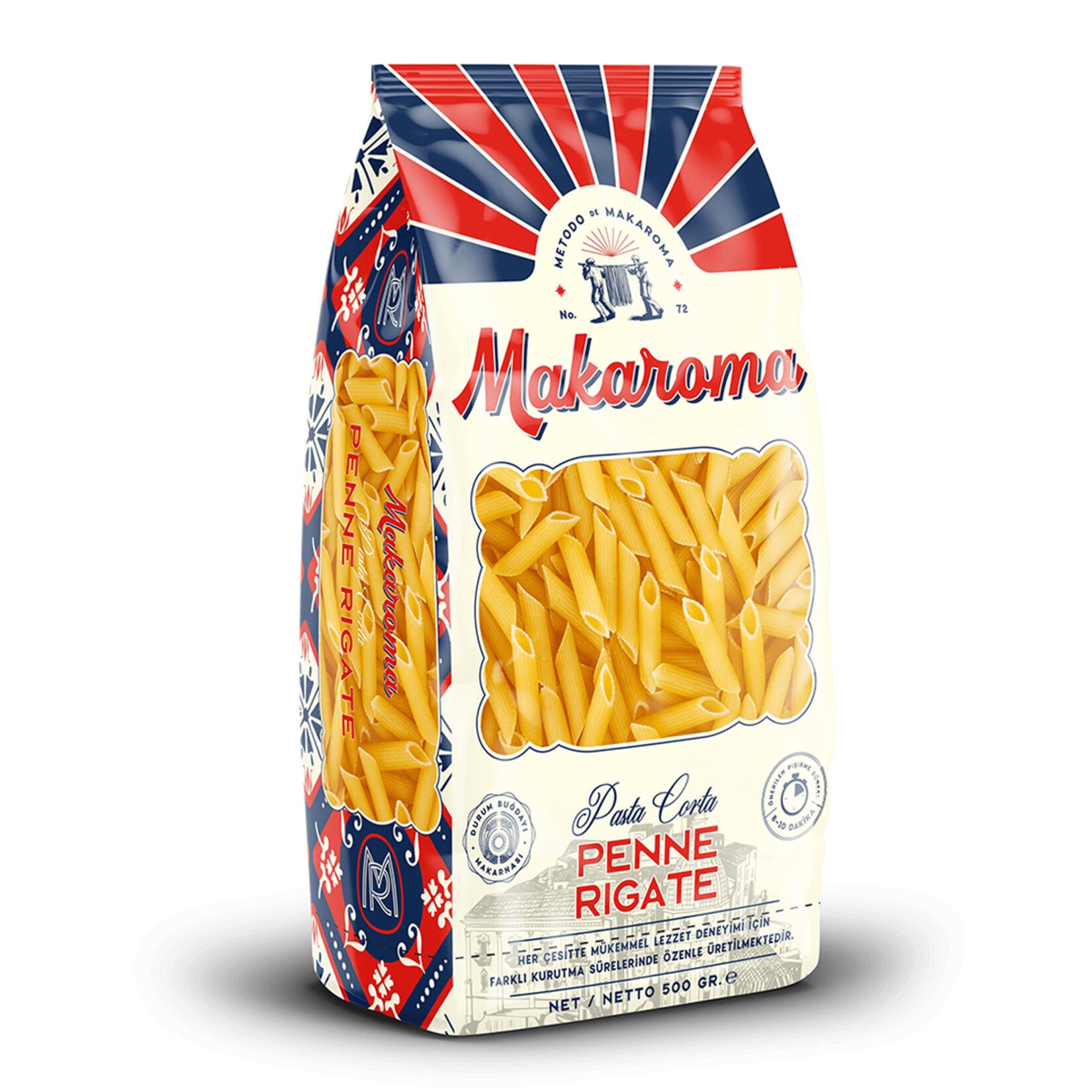 Makaroma Penne Rigate Makarna 500 Gr