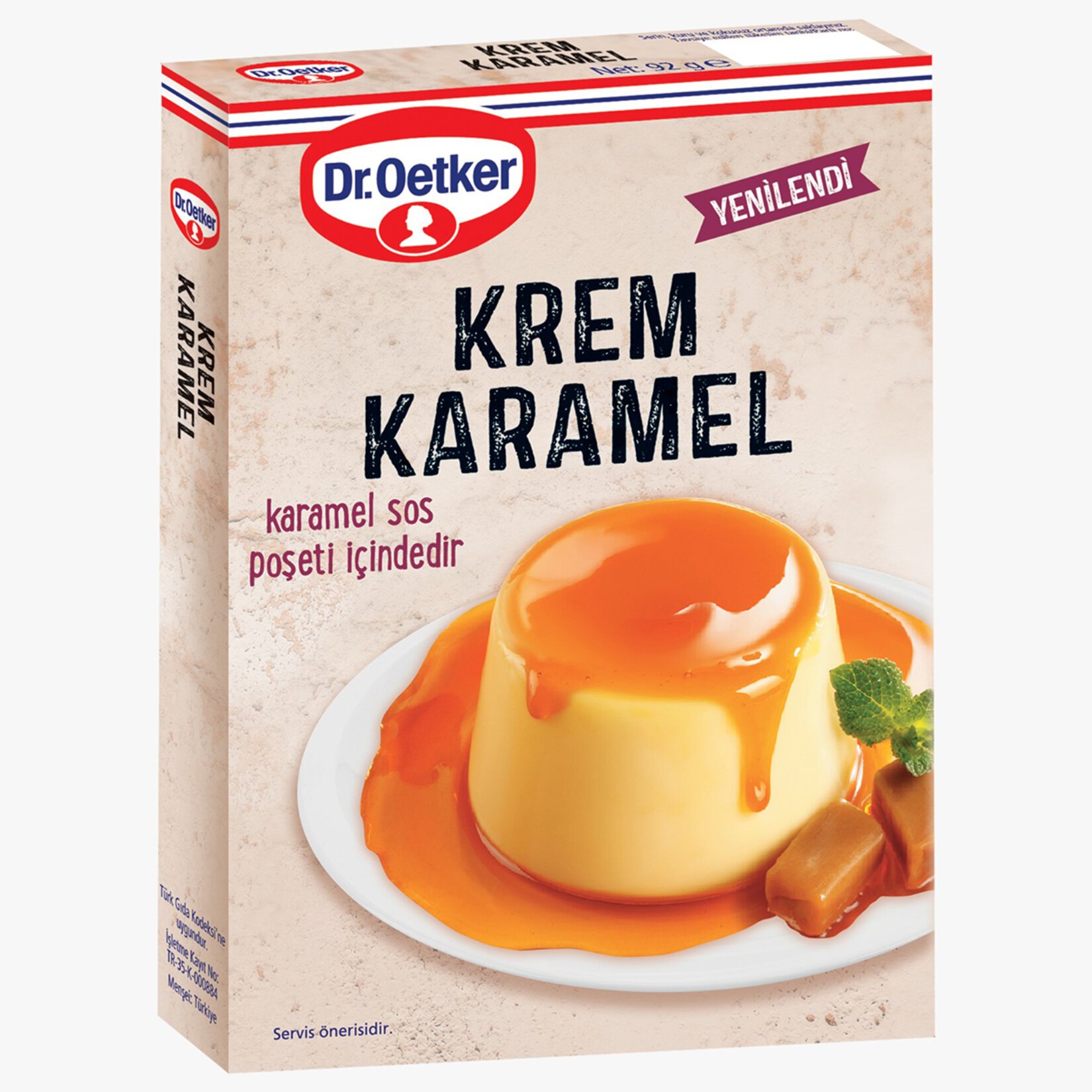 Dr.Oetker Krem Karamel Toz Karışım 92 Gr