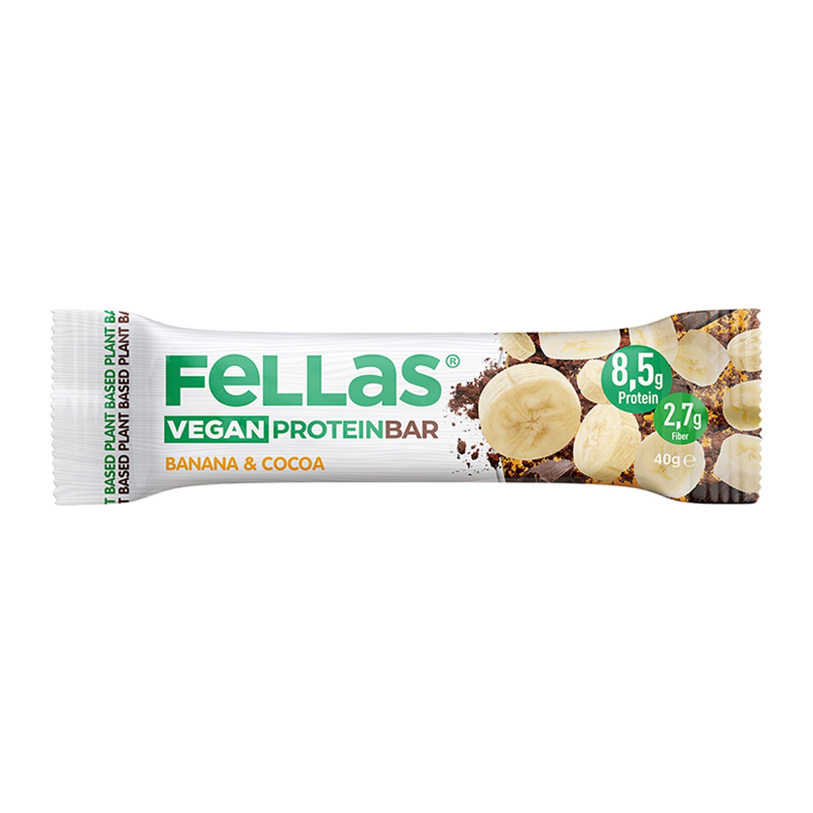 Fellas Vegan Protein Bar Muz & Kakao 40 Gr