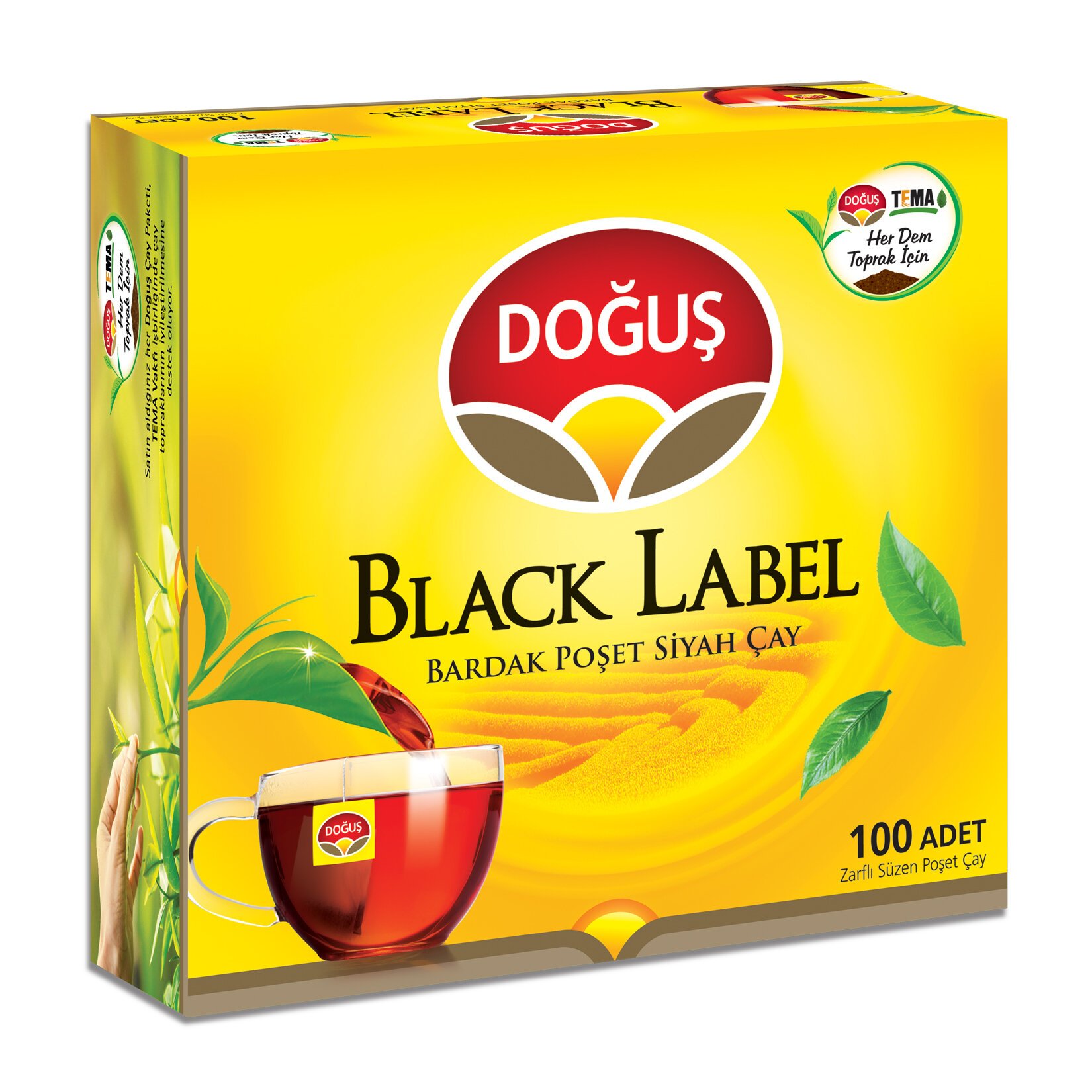 Doğuş Black Label Bardak Poşet Çay 100Lü