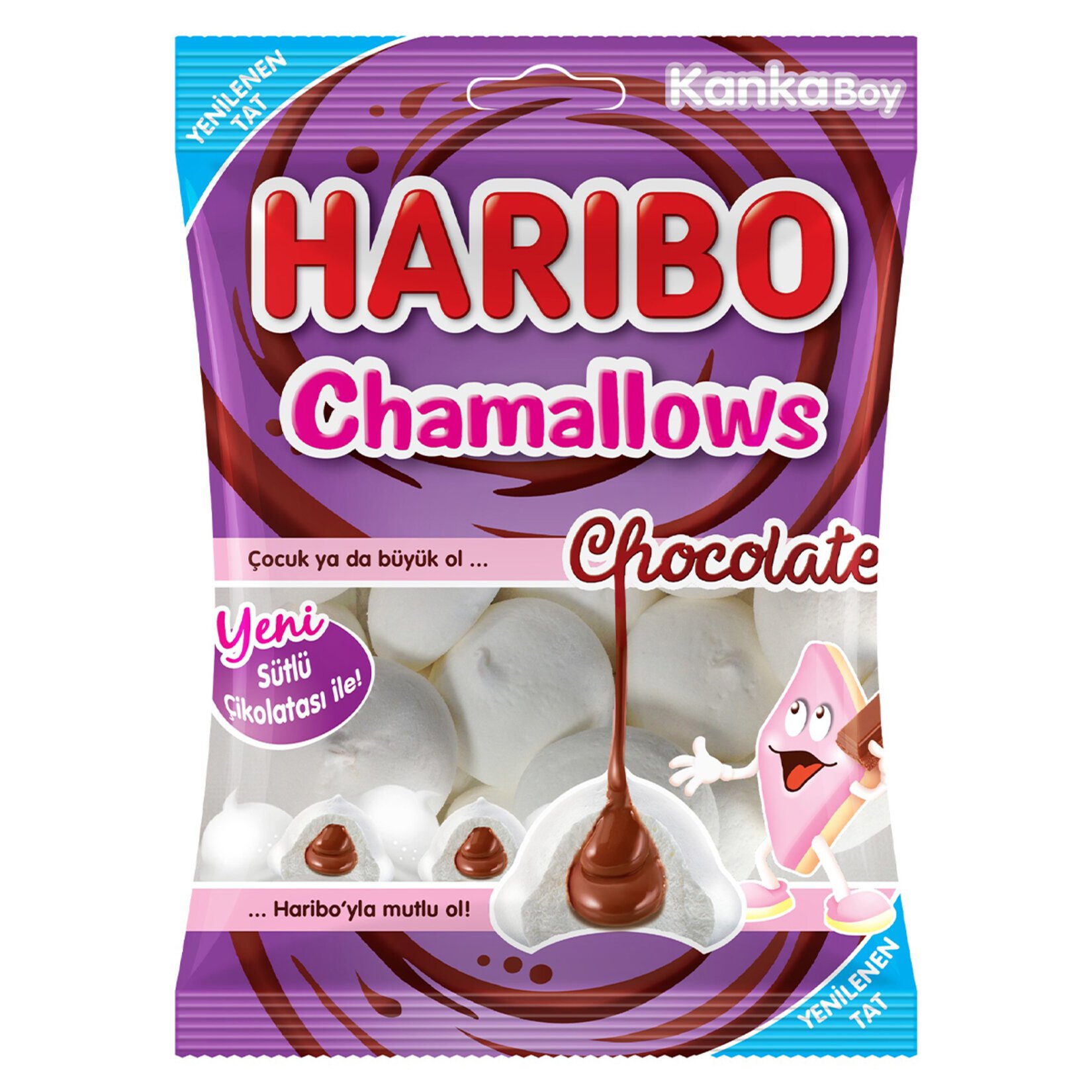 Haribo Chamallows Çikolata Dolgulu Marshmallow 62 Gr