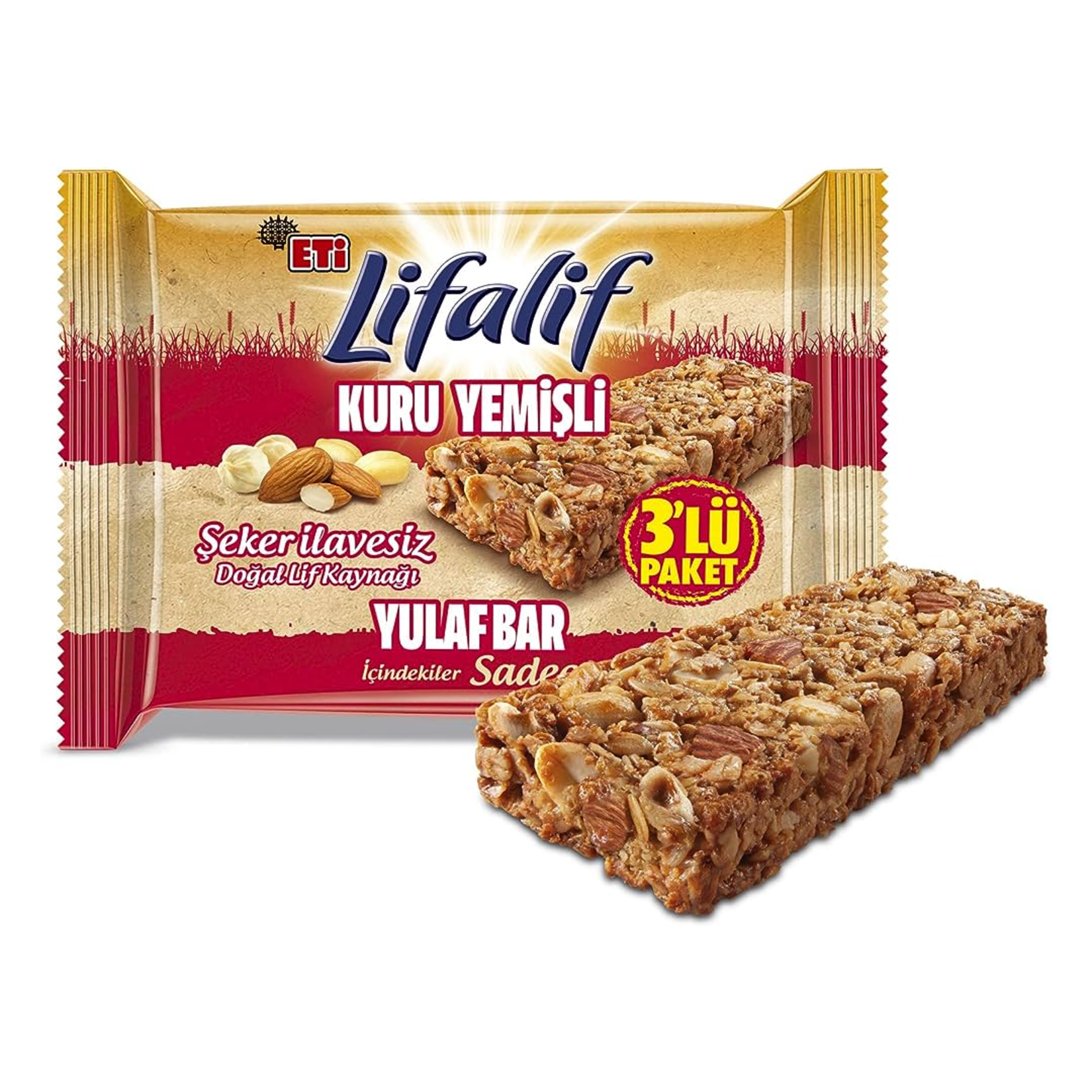 Eti Lifalif Kuru Yemişli Yulaf Bar 3 x 35 gr