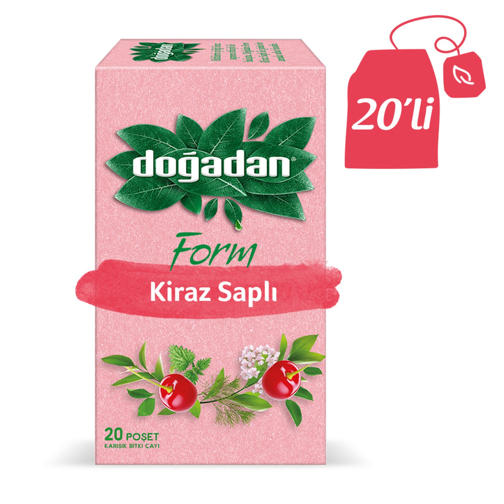 Doğadan Form Çay Kiraz Saplı 20Lı