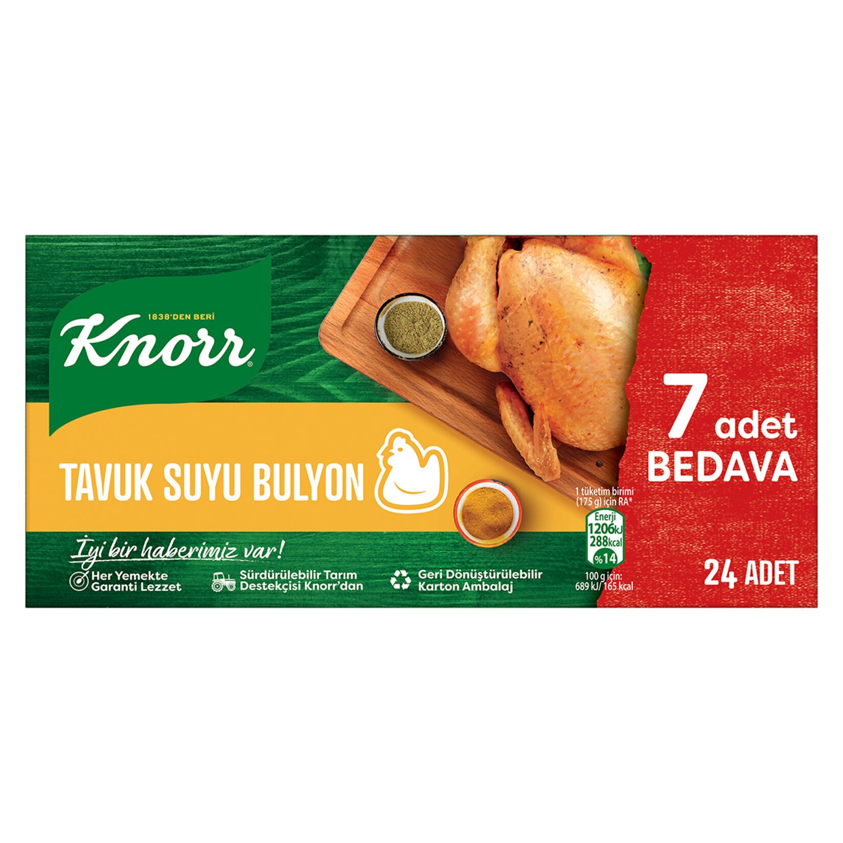 Knorr Tavuk Suyu Bulyon 24lü 240 Gr