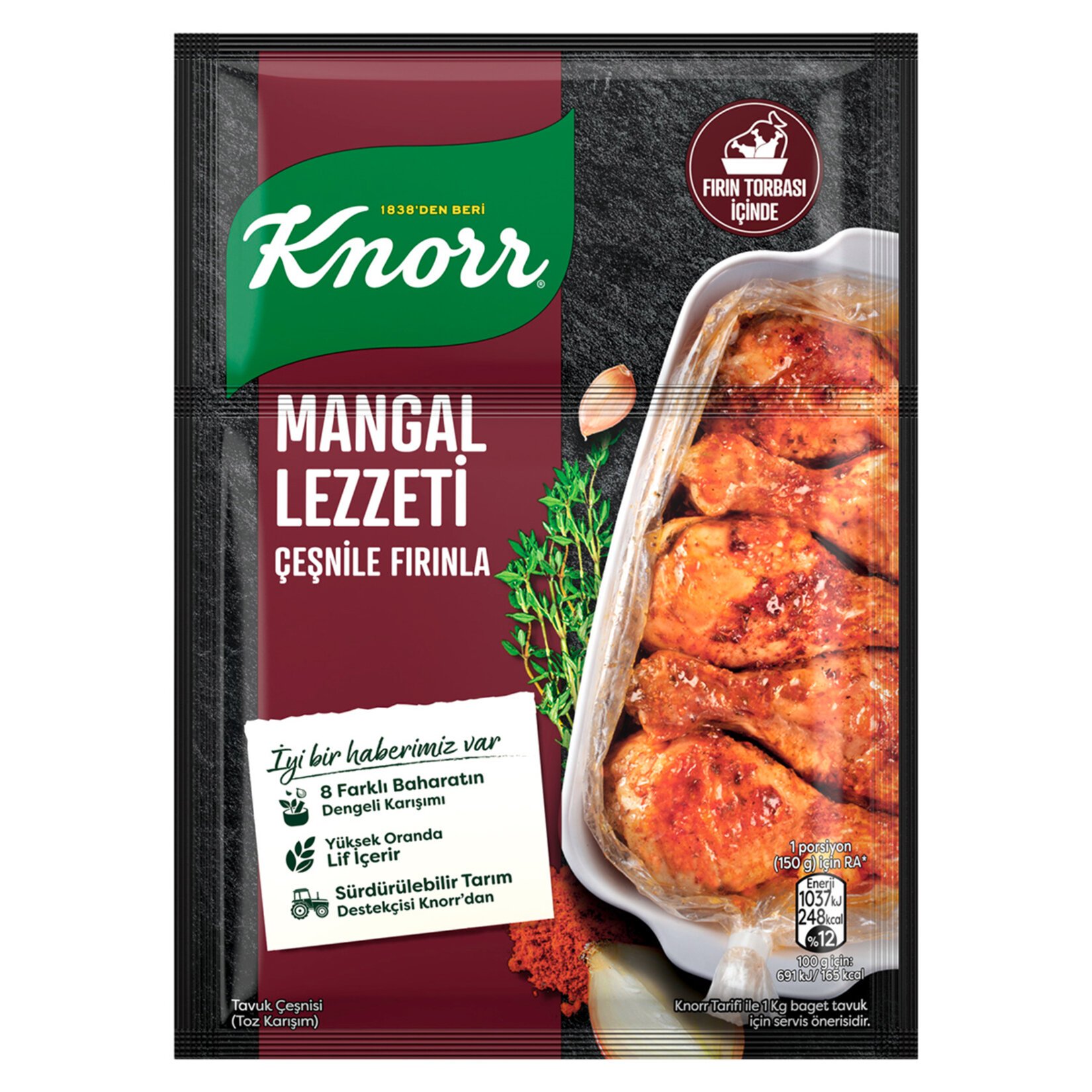 Knorr Fırında Tavuk Çeşnisi Mangal Lezzeti 29 Gr