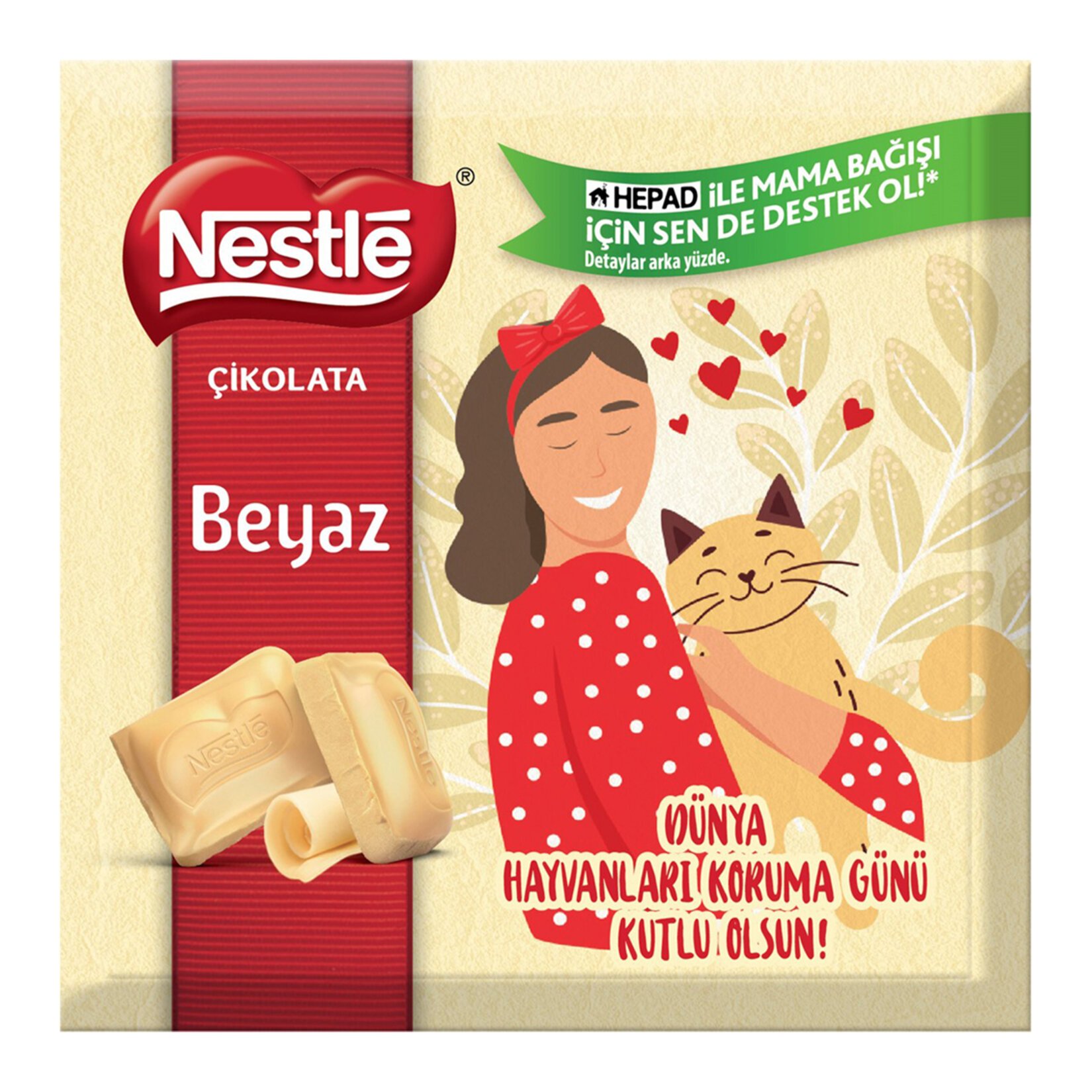 Nestlé Beyaz Kare Çikolata 60gr