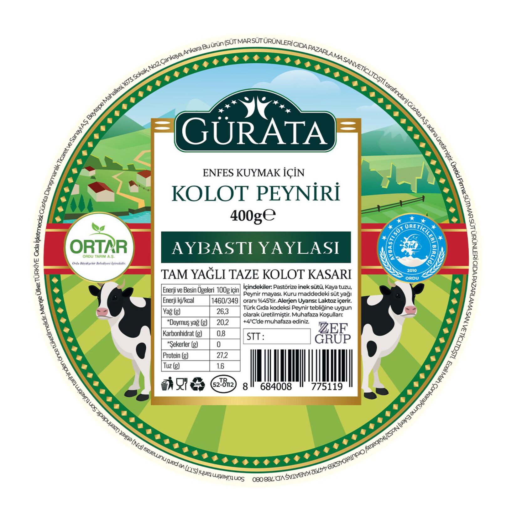 Gürata Kolot Peyniri 400 G