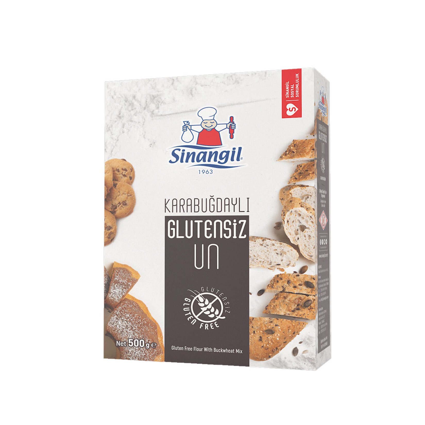 Sinangil Karabuğdaylı Glutensiz Un 500 Gr