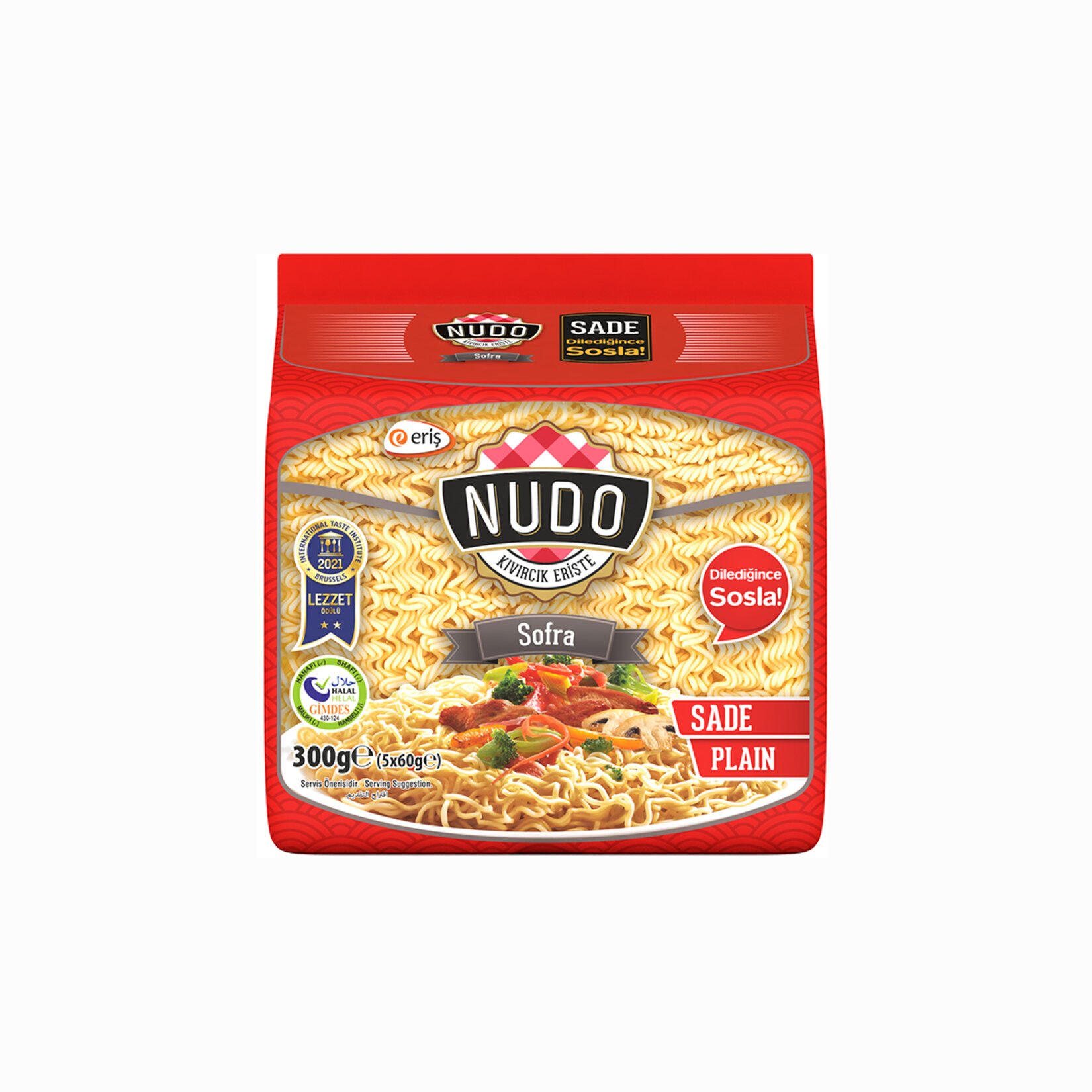 Nudo Sade Kıvırcık Sofra Erişte 300 Gr