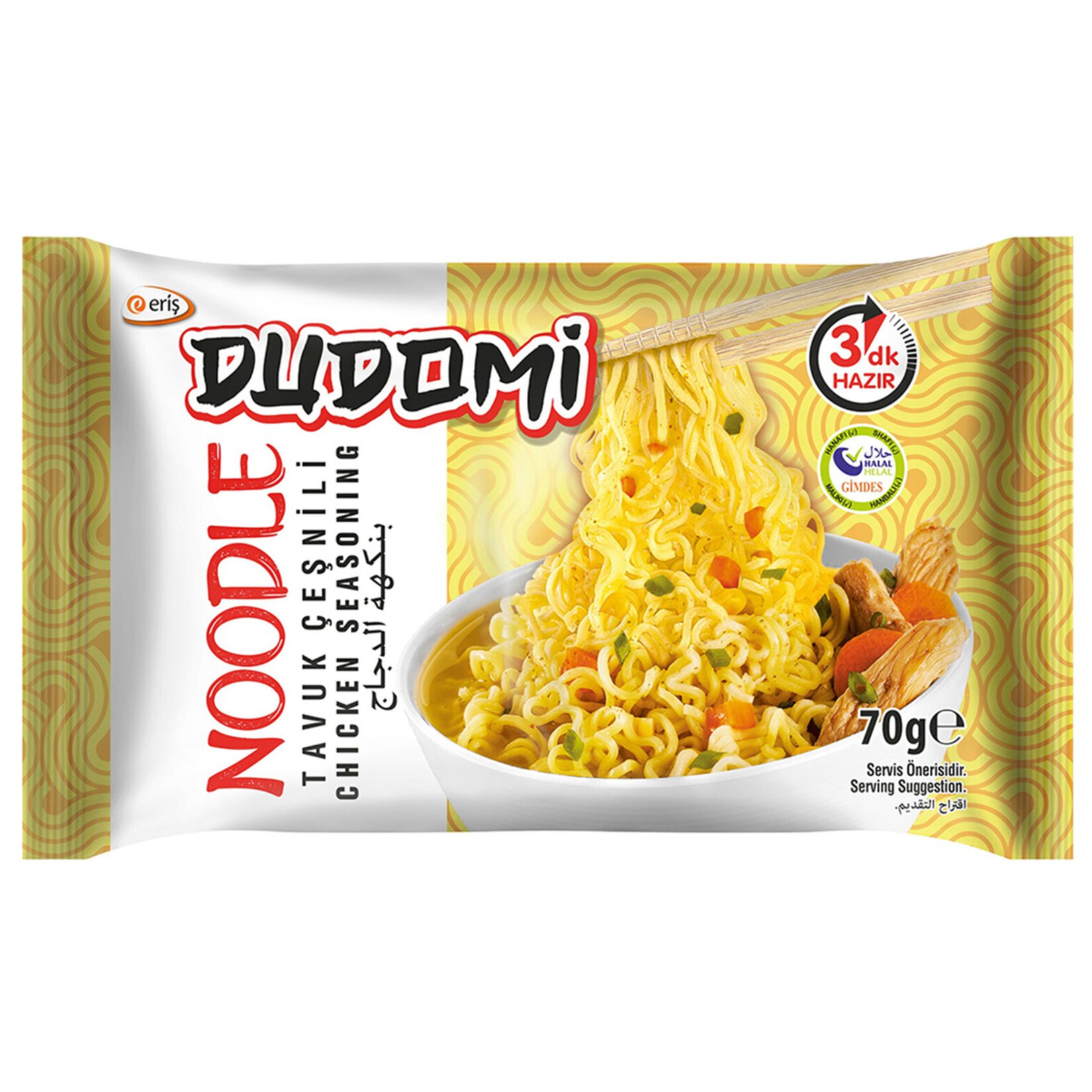 Dudomi Tavuk Çeşnili Noodle 70G Poşet