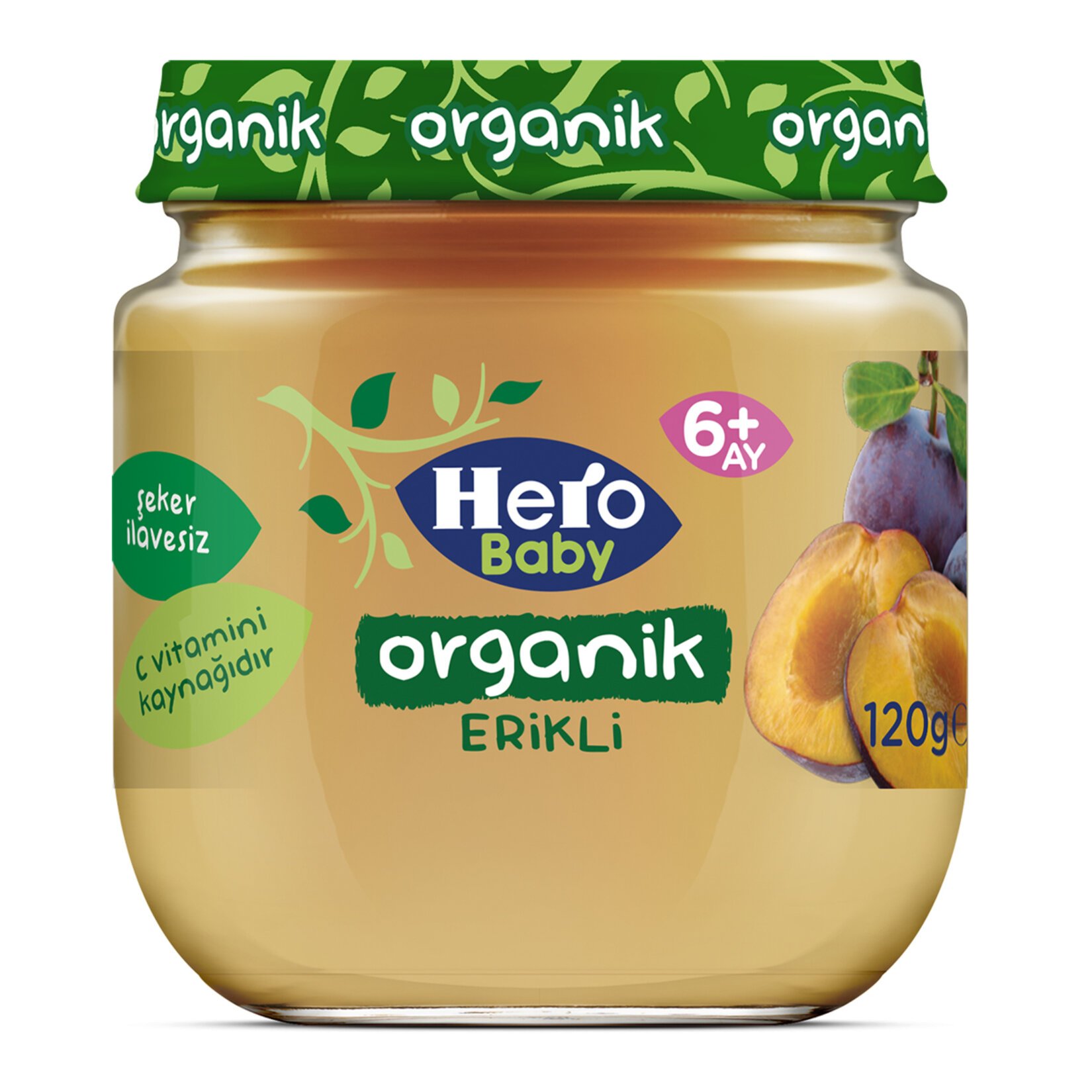 Hero Baby Organik Erik Püreli Kavanoz Mama 120 Gr