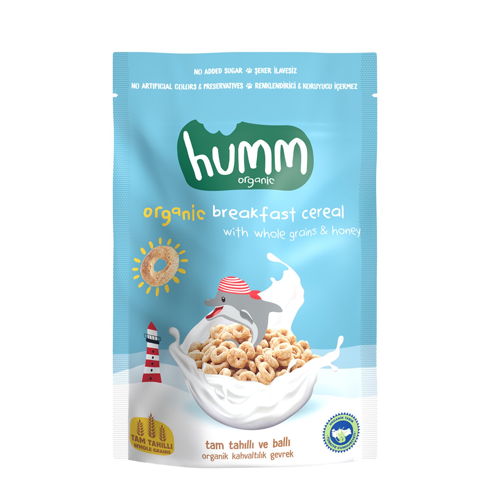 Humm Organic Tam Tahıllı Ballı Kahvaltılık Gevrek 80 Gr