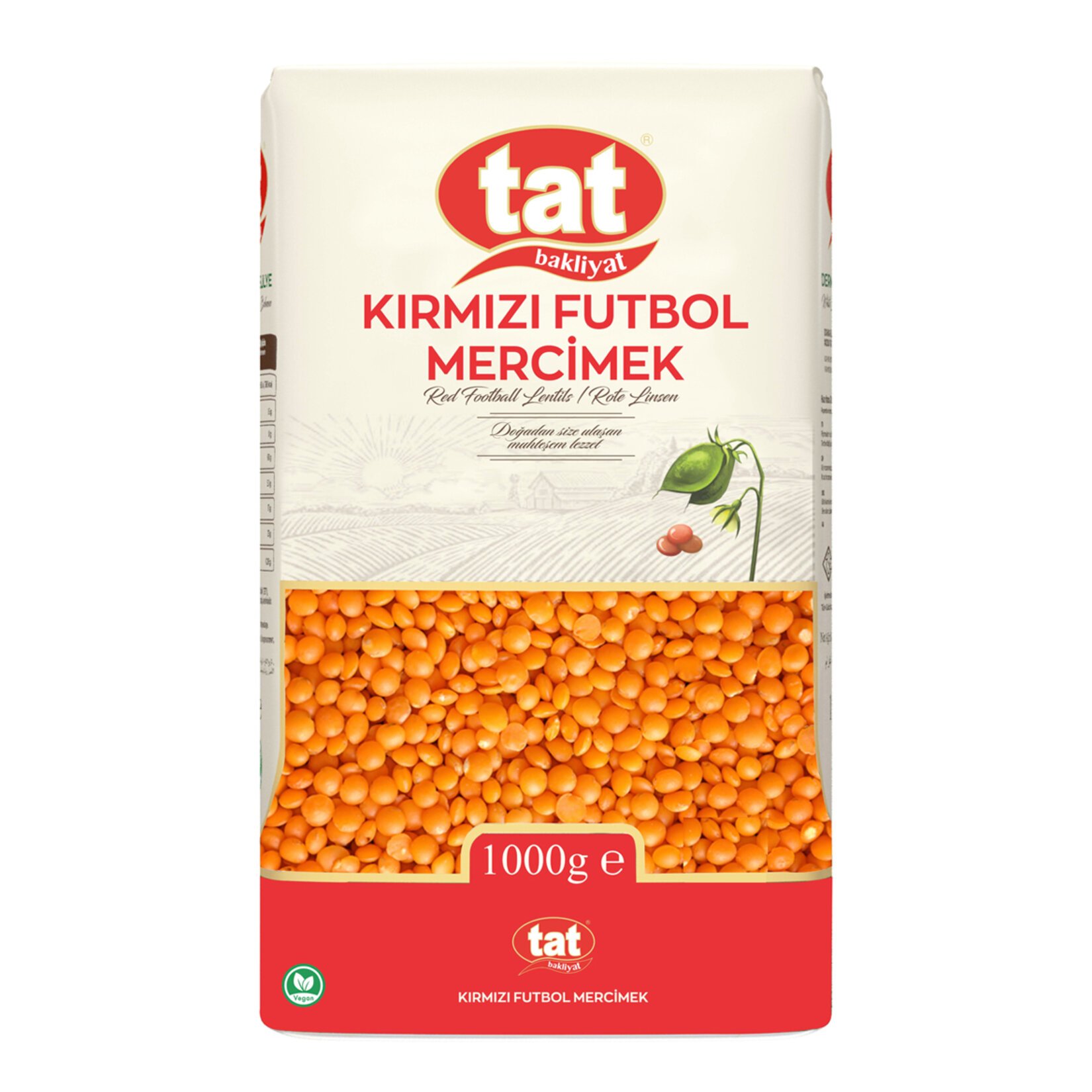 Tat Kırmızı Mercimek 1 Kg