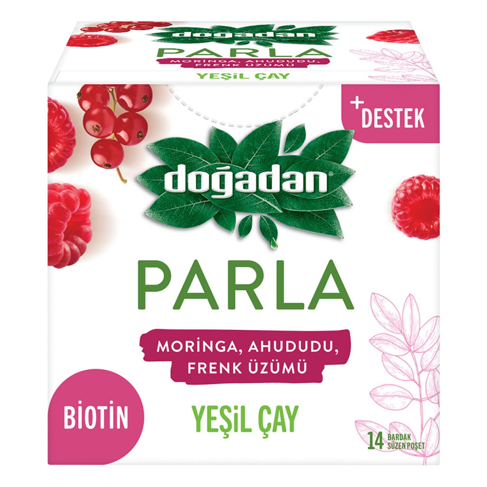 Doğadan Parla Yeşil Çay 14lü 24 Gr