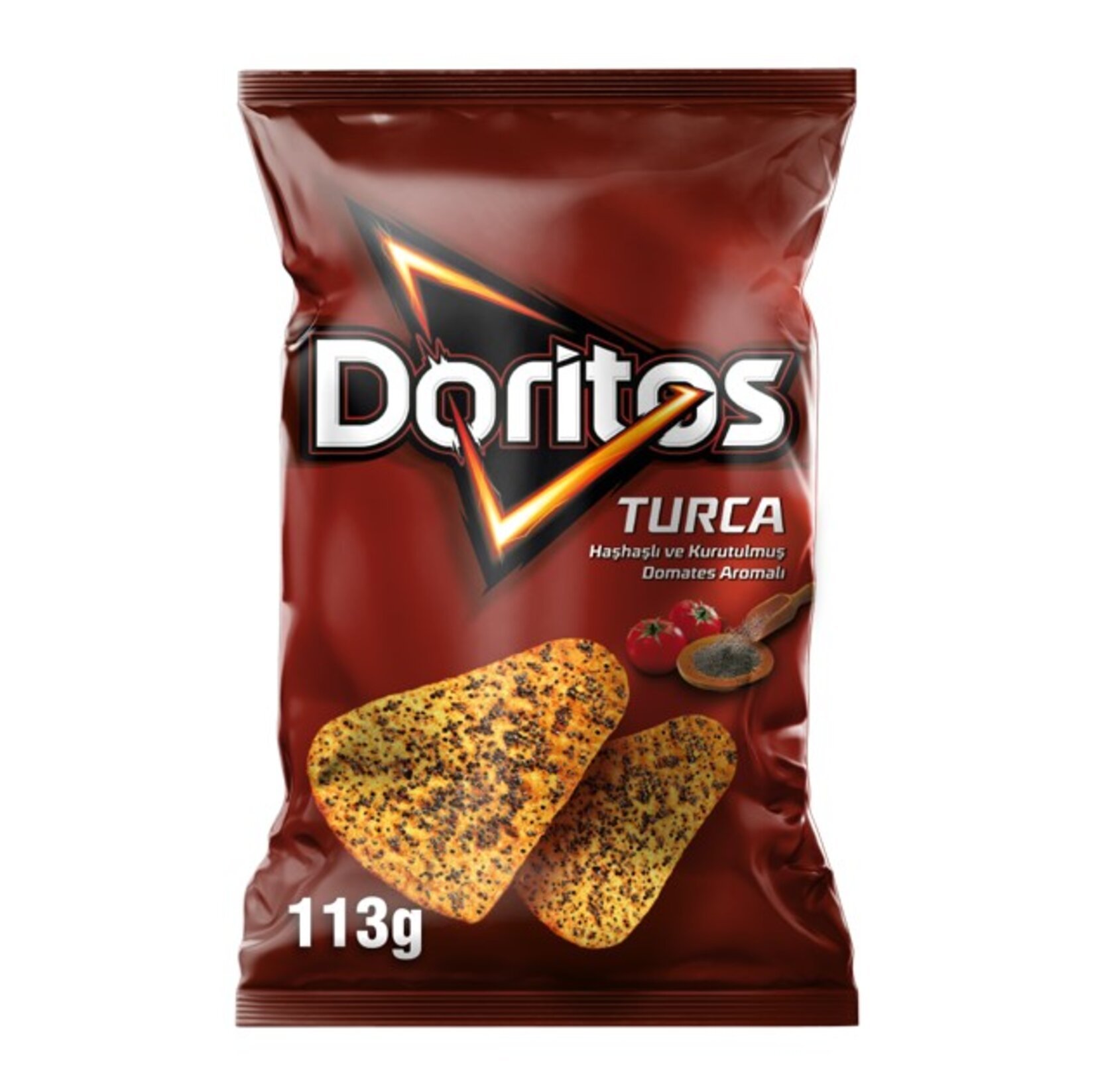 Doritos Turca Haşhaş Domates Mısır Cipsi Süper Boy 113 Gr