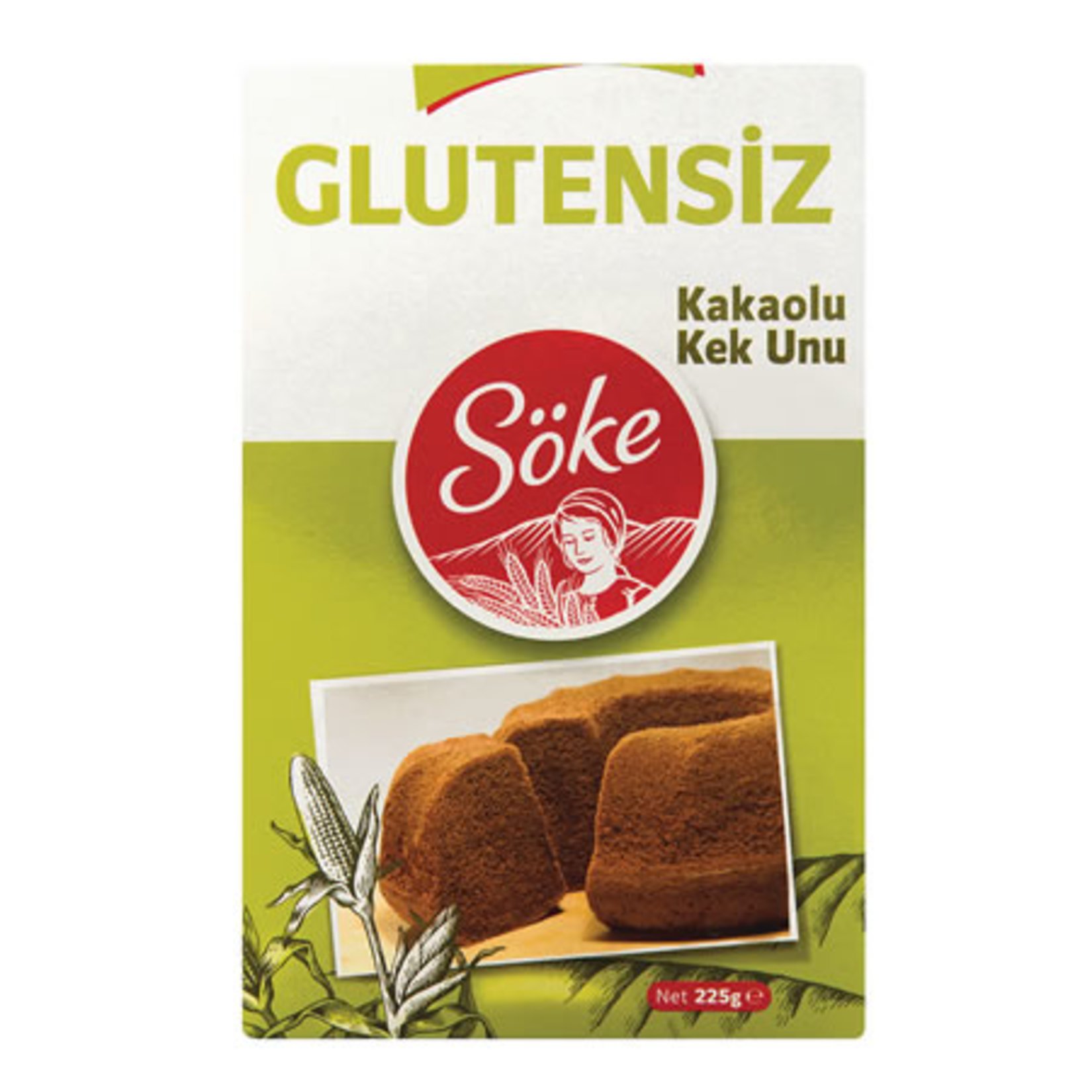 Söke Glutensiz Kakaolu Kek Unu 225 Gr