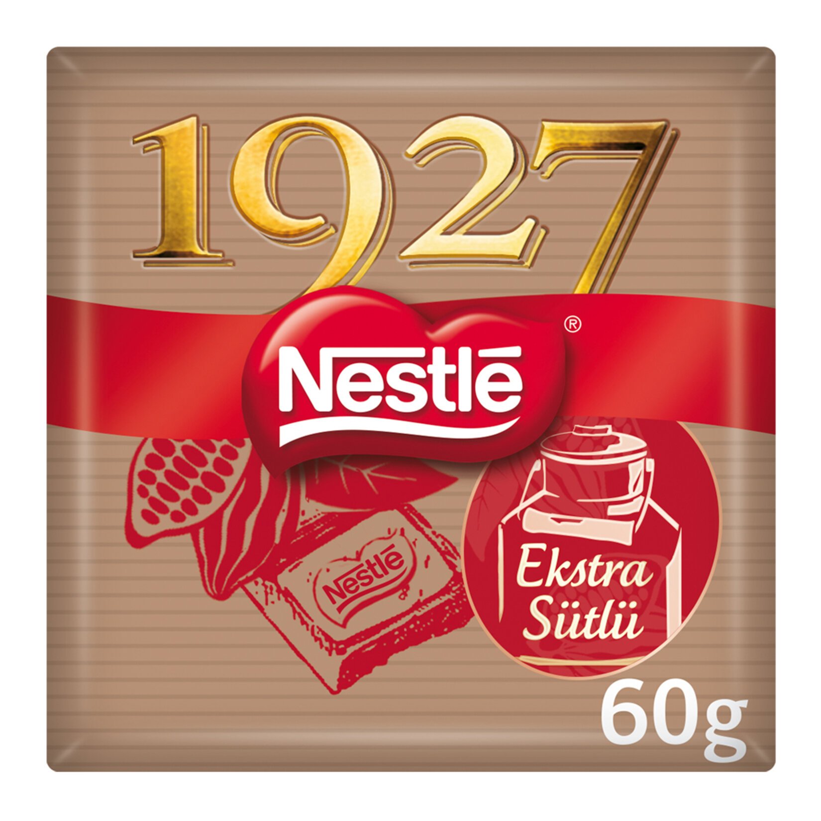 Nestlé 1927 Ekstra Sütlü Kare Çikolata 60gr